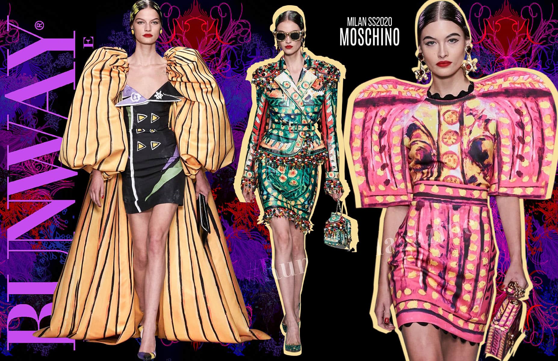 Moschino Frühling Sommer 2020 Mailand von Runway Magazin