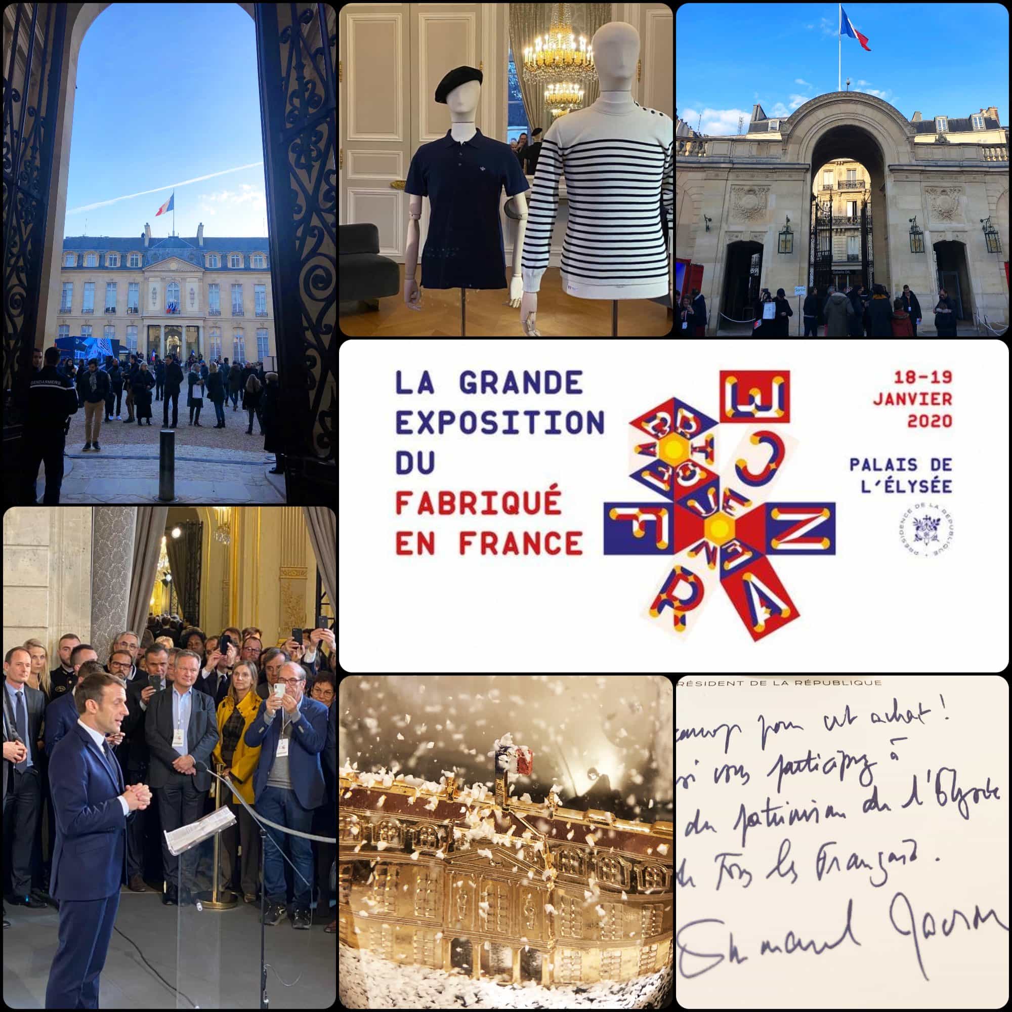 Emmanuel Macron opens Grand Exhibition at Elysée. Fabriqué en France à Présidence de la République par RUNWAY MAGAZINE