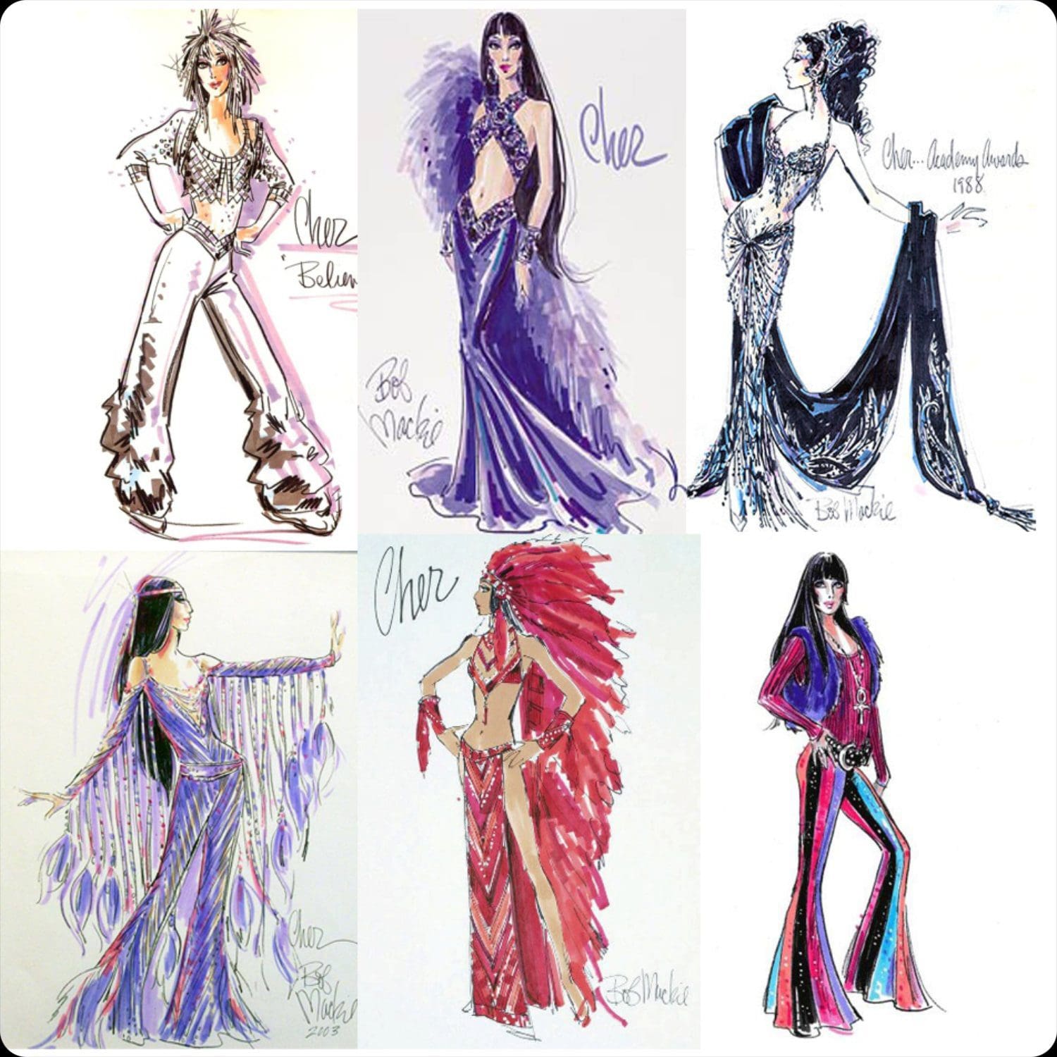 Kostüme von Bob Mackie für Cher 1988-2003
