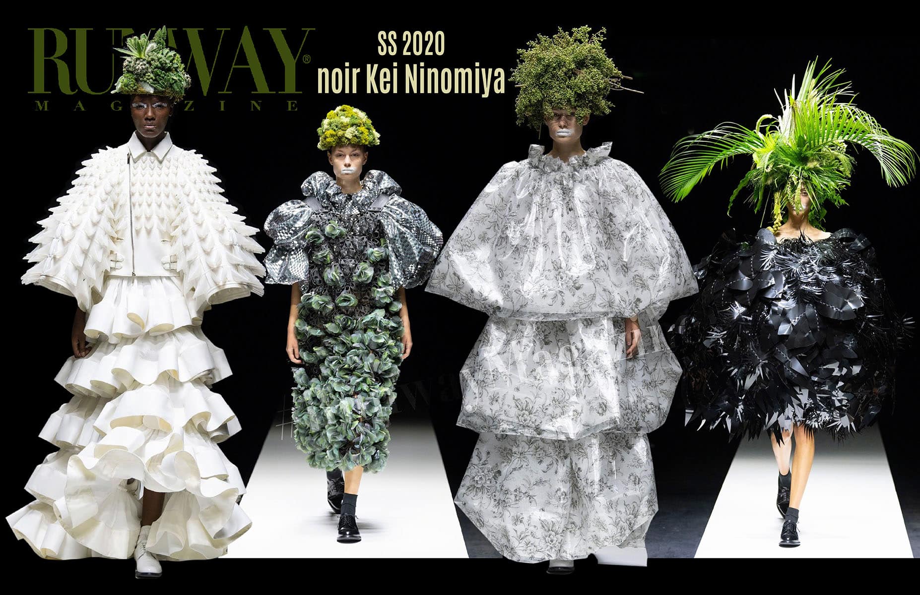 Noir Kei Ninomiya Frühling Sommer 2020 Paris von RUNWAY MAGAZIN