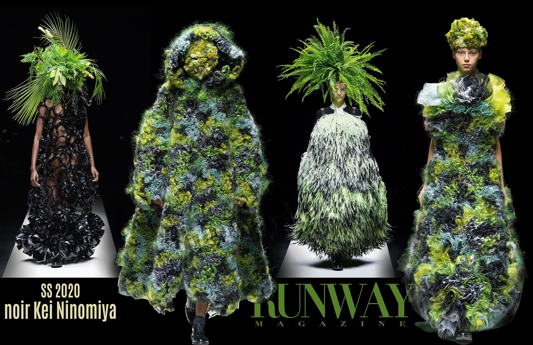 Noir Kei Ninomiya Frühling Sommer 2020 Paris von RUNWAY MAGAZIN