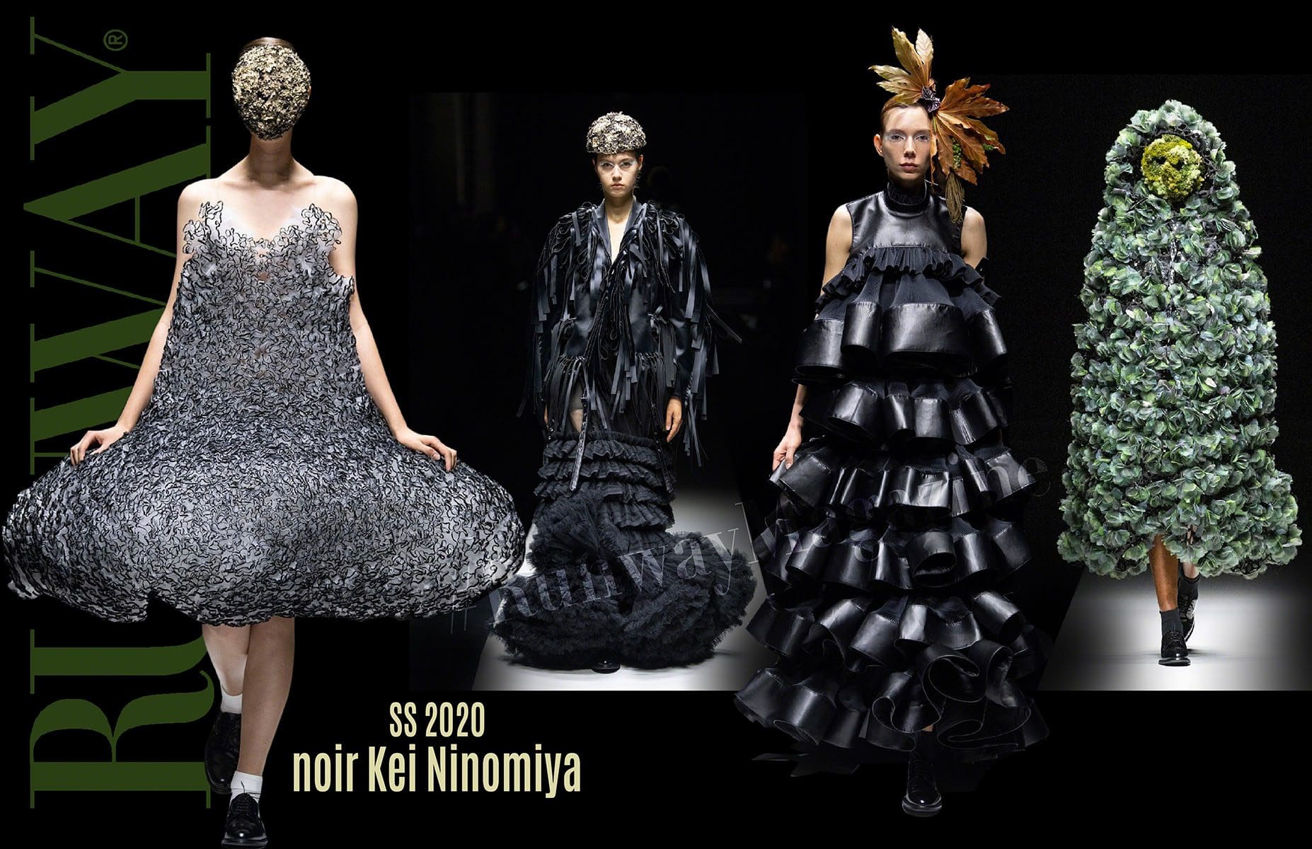 Noir Kei Ninomiya Frühling Sommer 2020 Paris von RUNWAY MAGAZIN