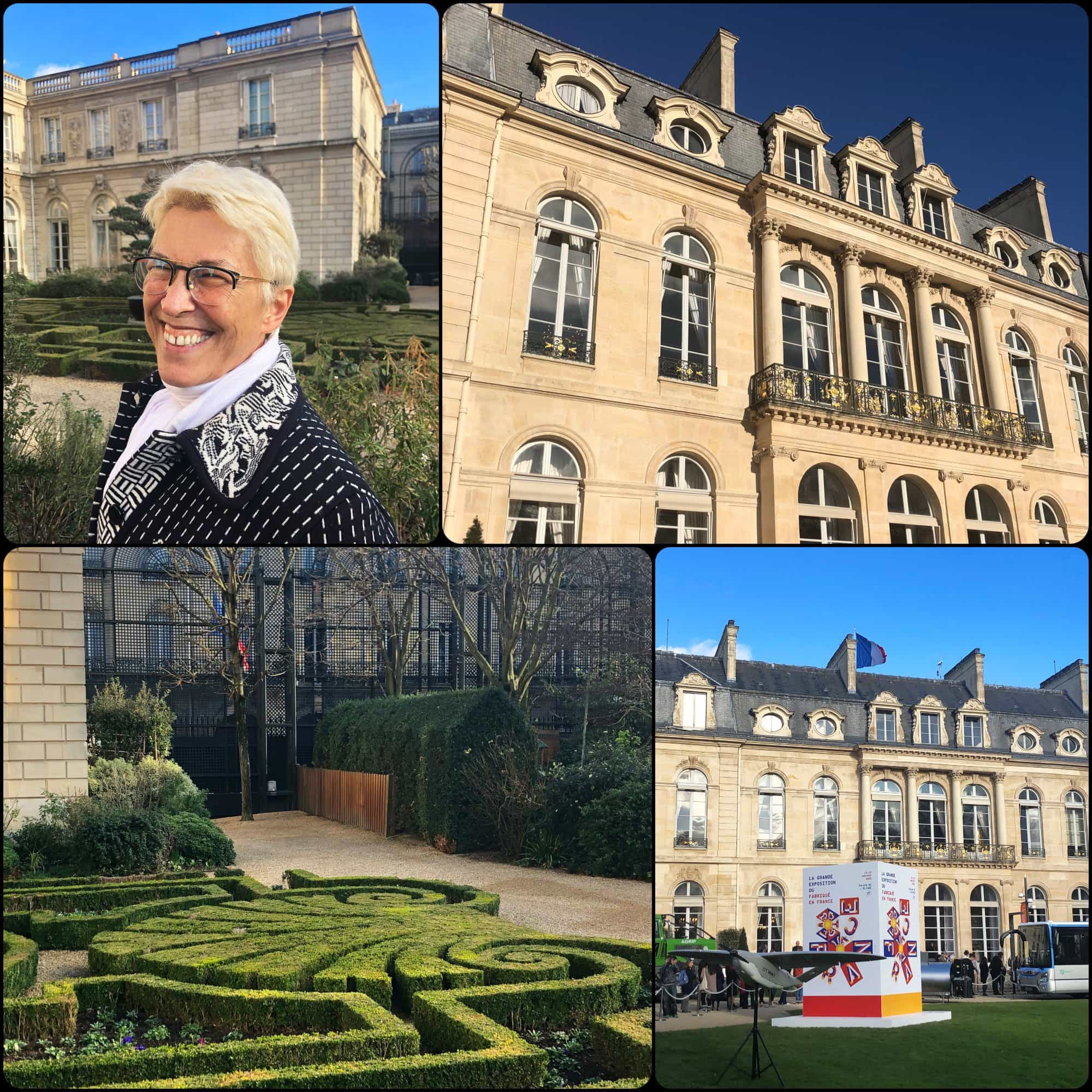 Guillaumette Duplaix at the Gardens of Elysée. Fabriqué en France à Présidence de la République par RUNWAY MAGAZINE