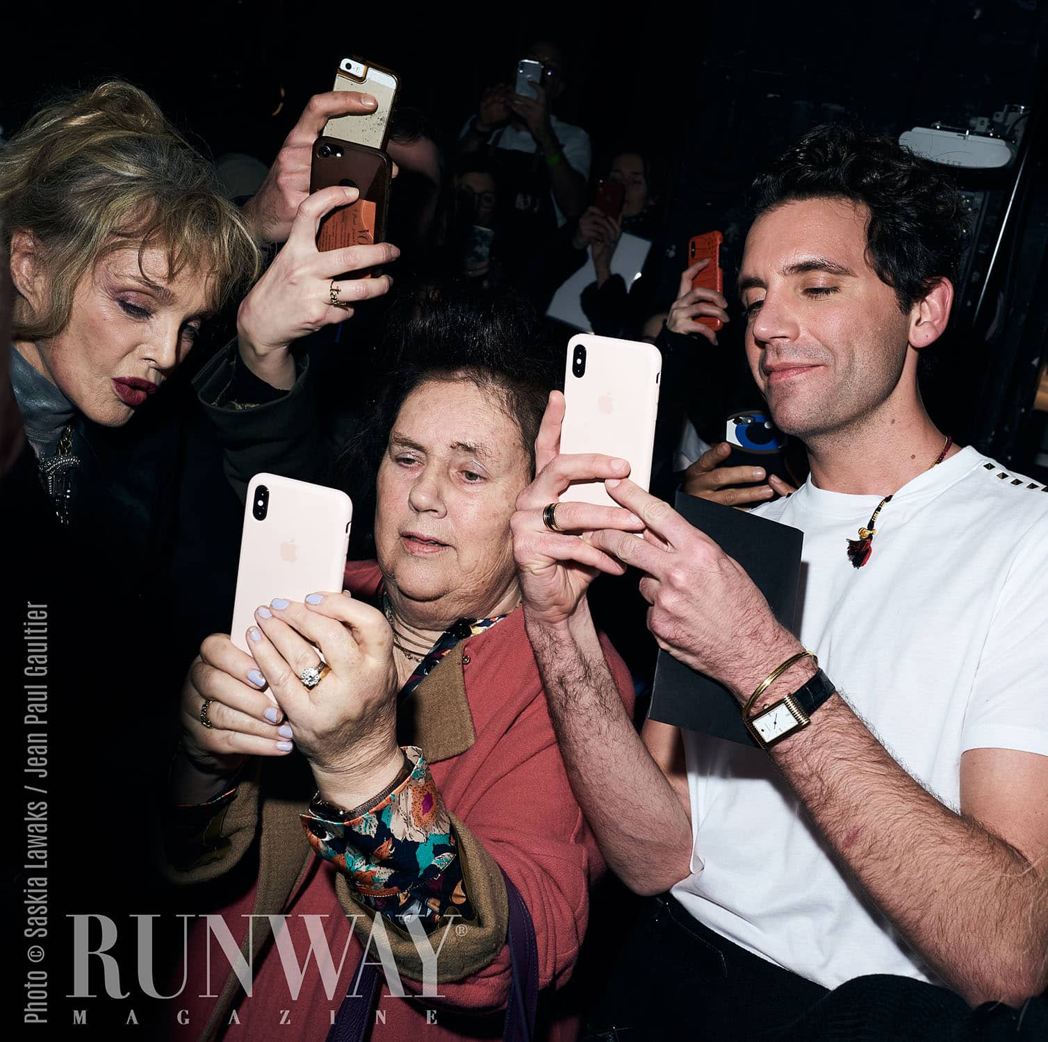 Arielle Dombasle, Suzy Menkes, Mika by RUNWAY MAGAZINE