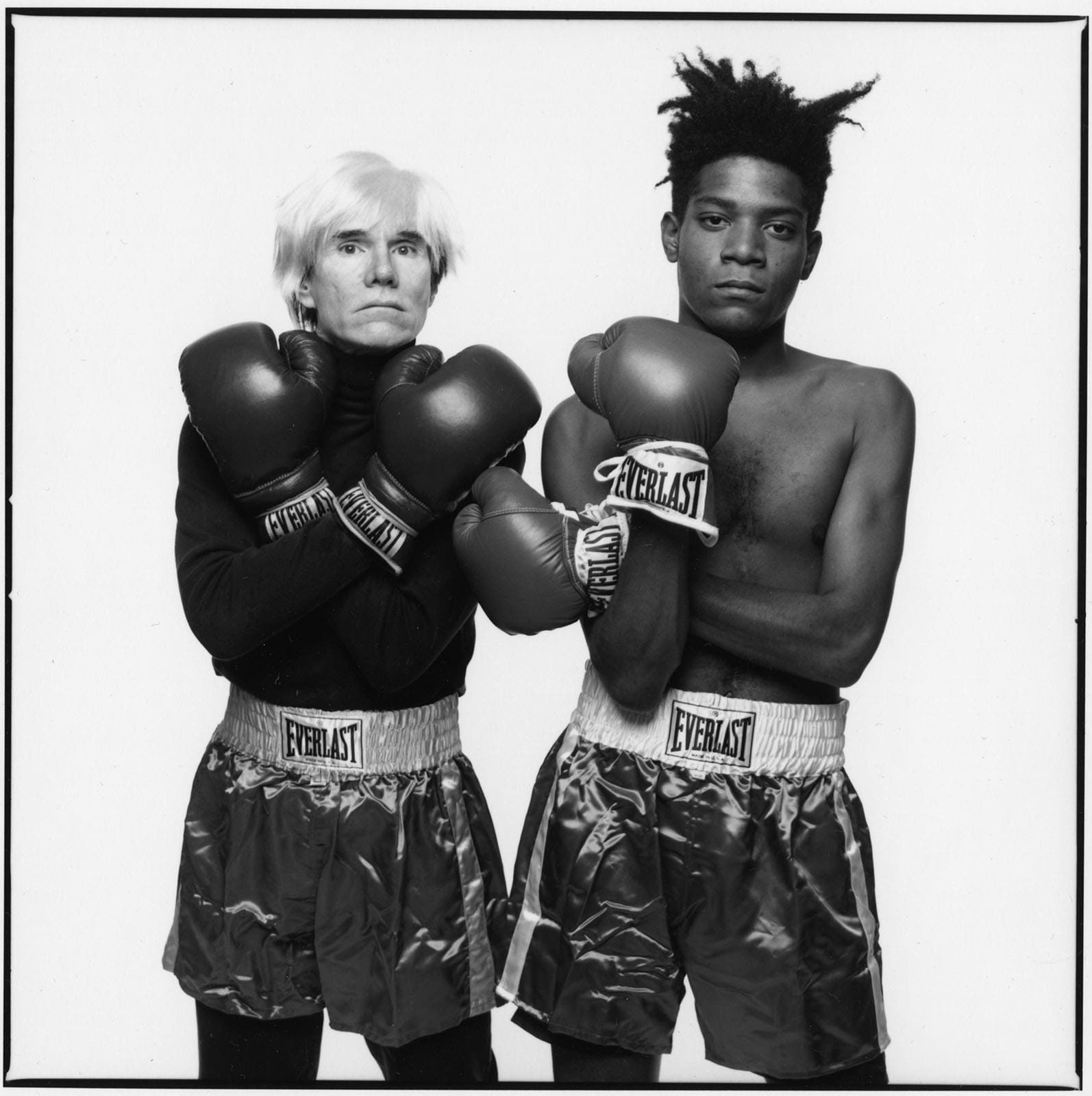 Andy Warhol e Jean Michel Basquiat - Saint Laurent Everlast por RUNWAY REVISTA - Foto (C) MICHAEL HALSBAND