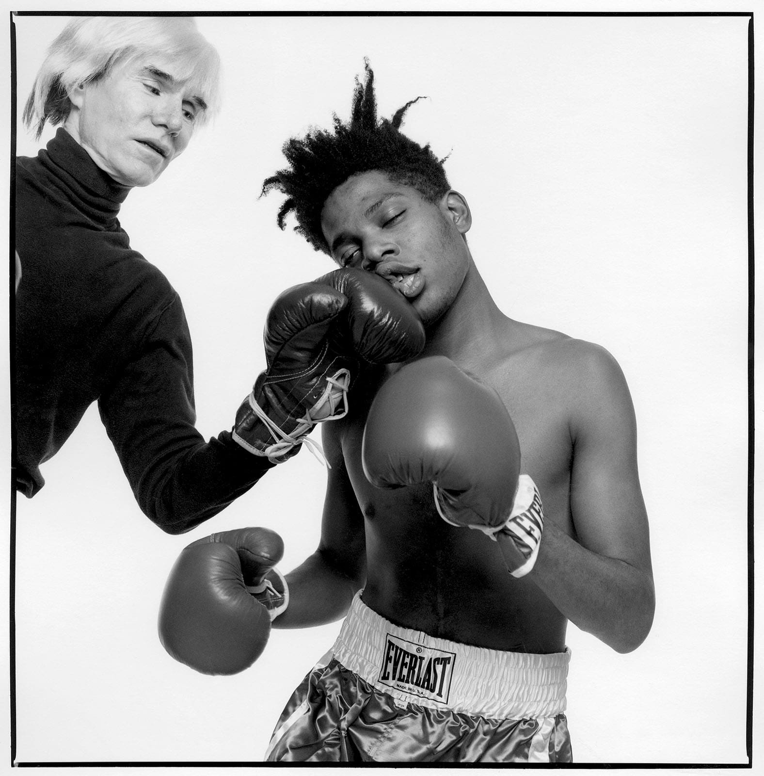 Andy Warhol e Jean Michel Basquiat - Saint Laurent Everlast por RUNWAY REVISTA - Foto (C) MICHAEL HALSBAND