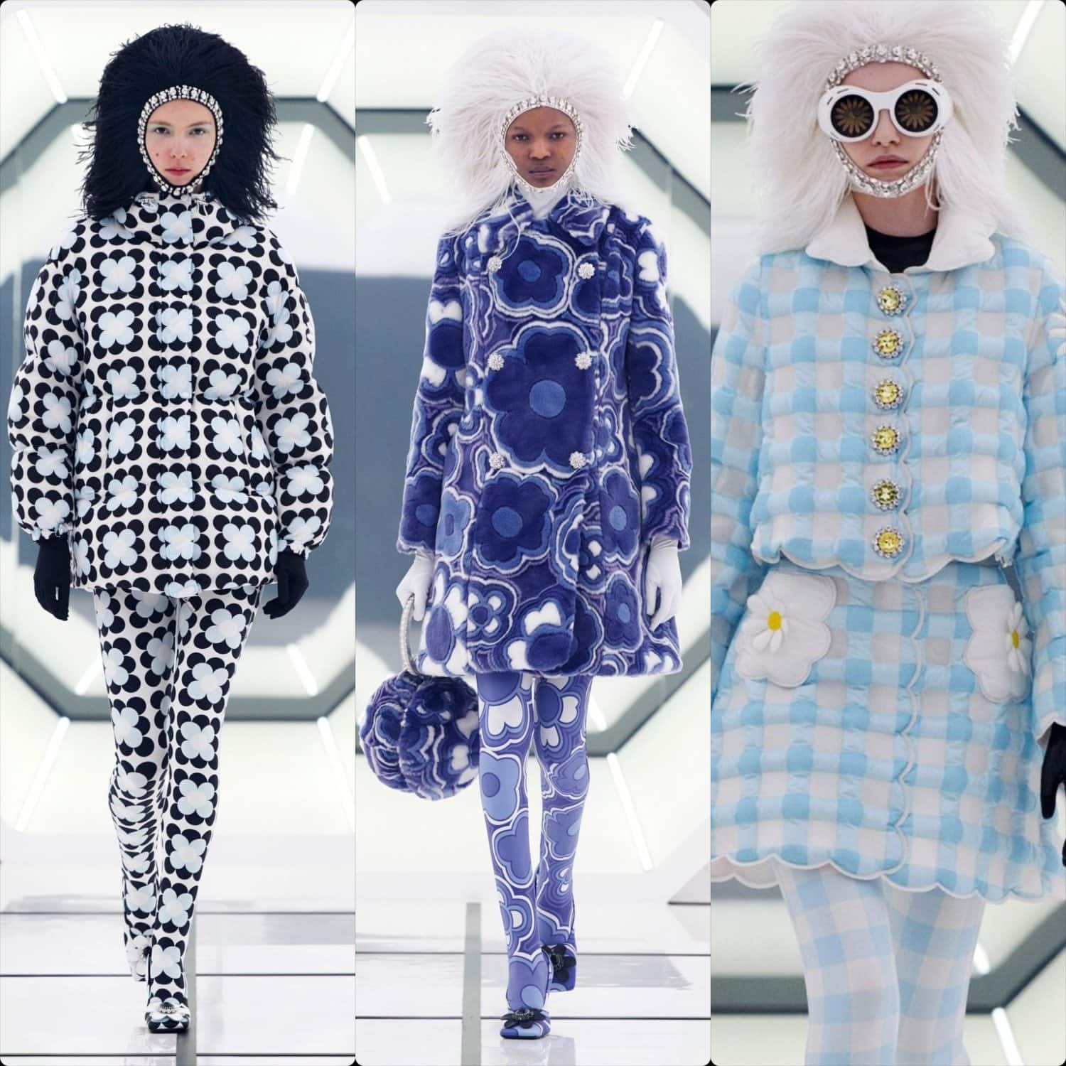 Moncler 8 Richard Quinn Outono-Inverno 2020-2021 Milão por RUNWAY MAGAZINE