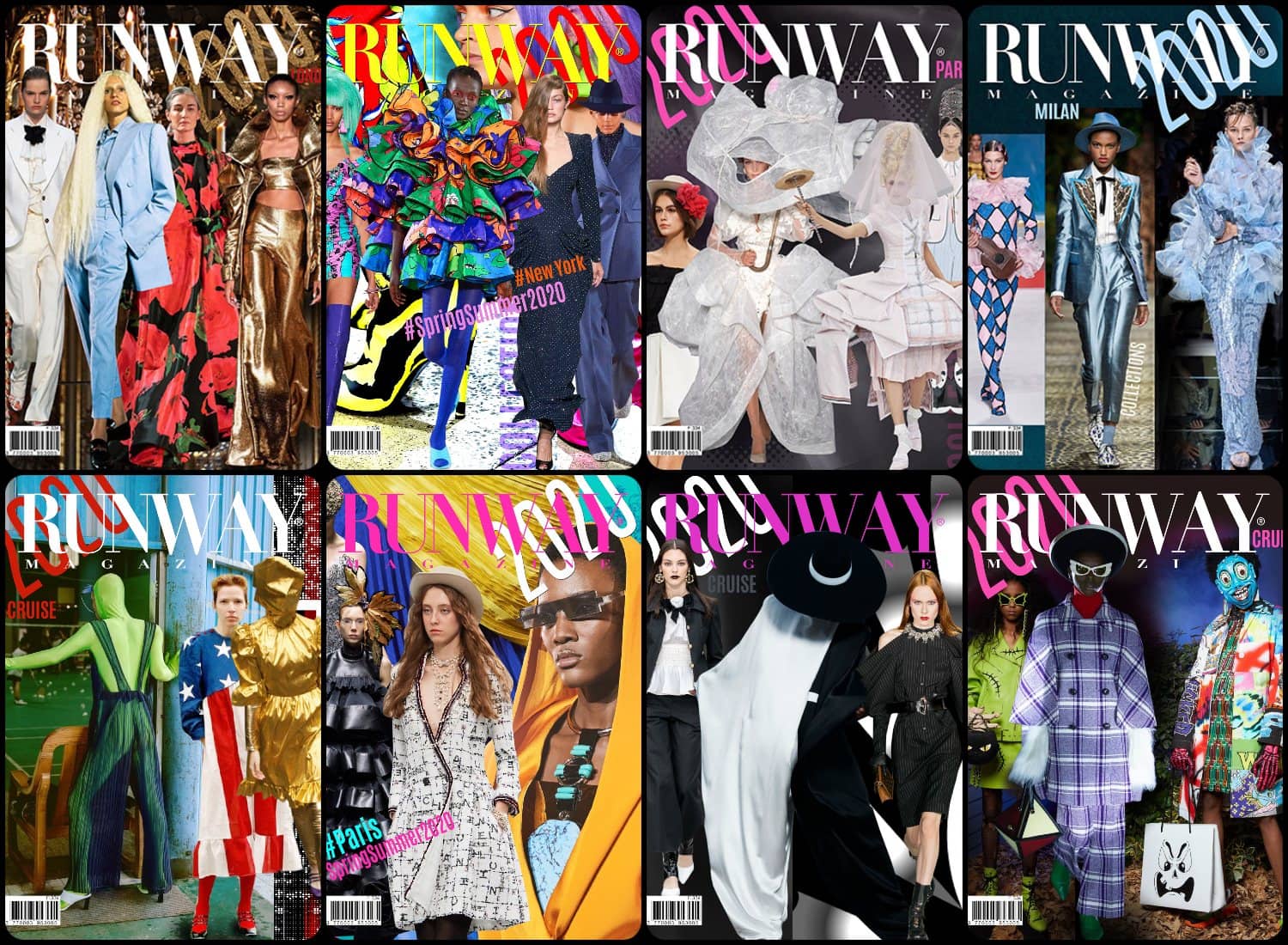 Runway Magazine Issues, Runway Couvertures de magazines