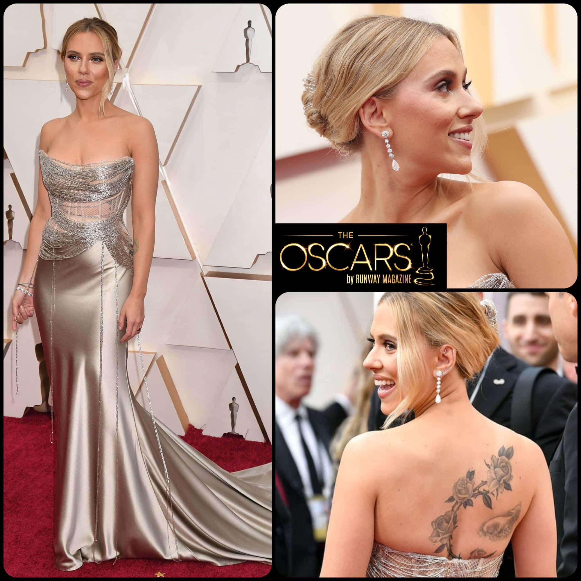 Scarlett Johansson in Oscar de la Renta at the 2020 Oscars by RUNWAY MAGAZINE