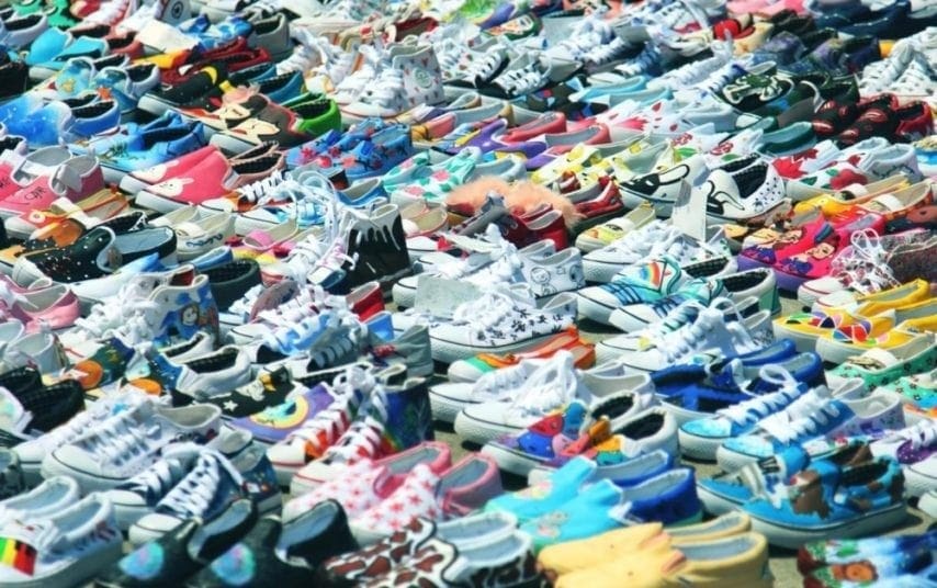 Turnschuhe im Marie Antoinette-Stil