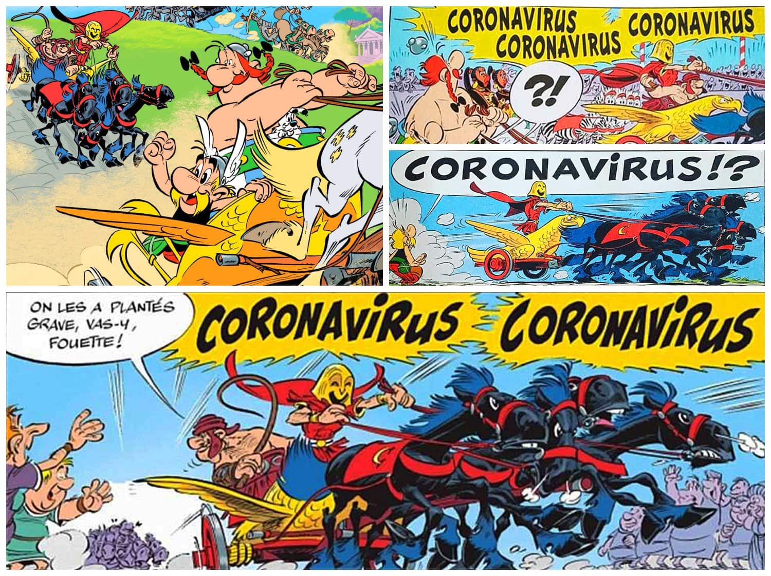 Astérix et la Transitalique - Астерикс и гонка колесниц 2017 - Книга, посвященная коронавирусу