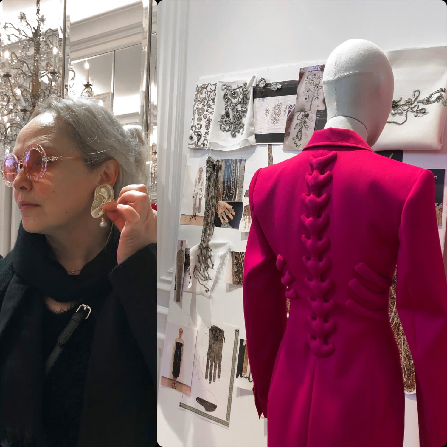 Eleonora de Gray à la présentation de Schiaparelli Automne-Hiver 2020-2021 Paris d'ici RUNWAY MAGAZINE