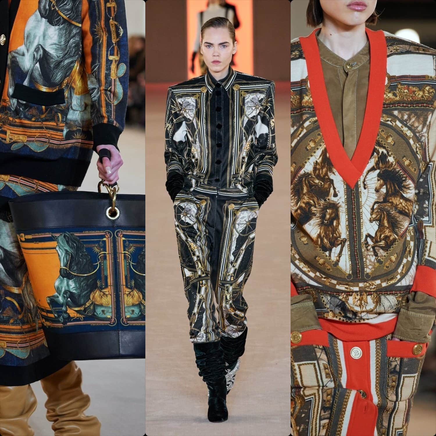 Balmain Automne Hiver 2020 -Prêt-à-porter 2021. Photos : Daniele Oberrauch / Armando Grillo