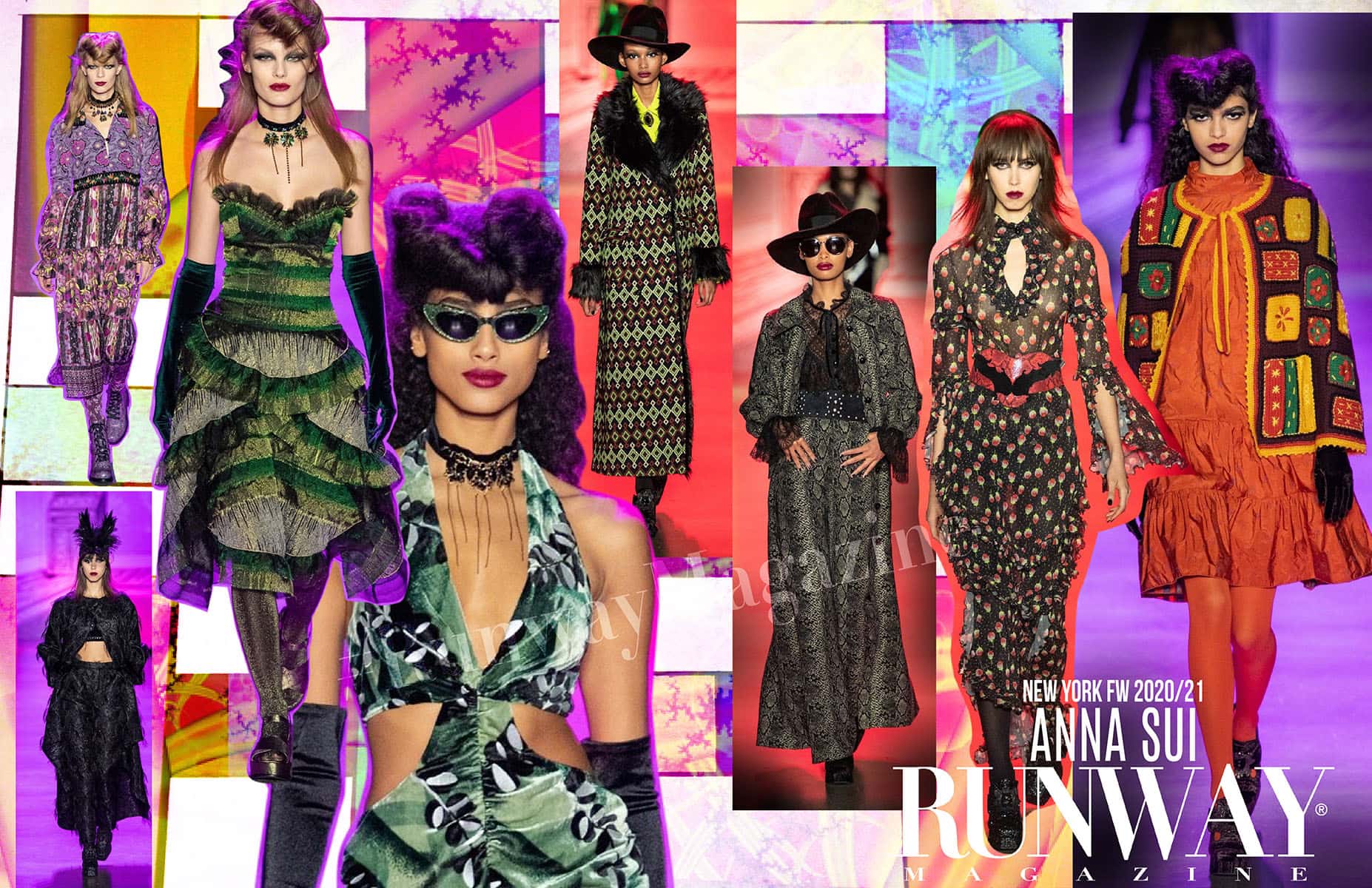 Anna Sui Automne-Hiver 2020-2021 New York d'ici RUNWAY MAGAZINE