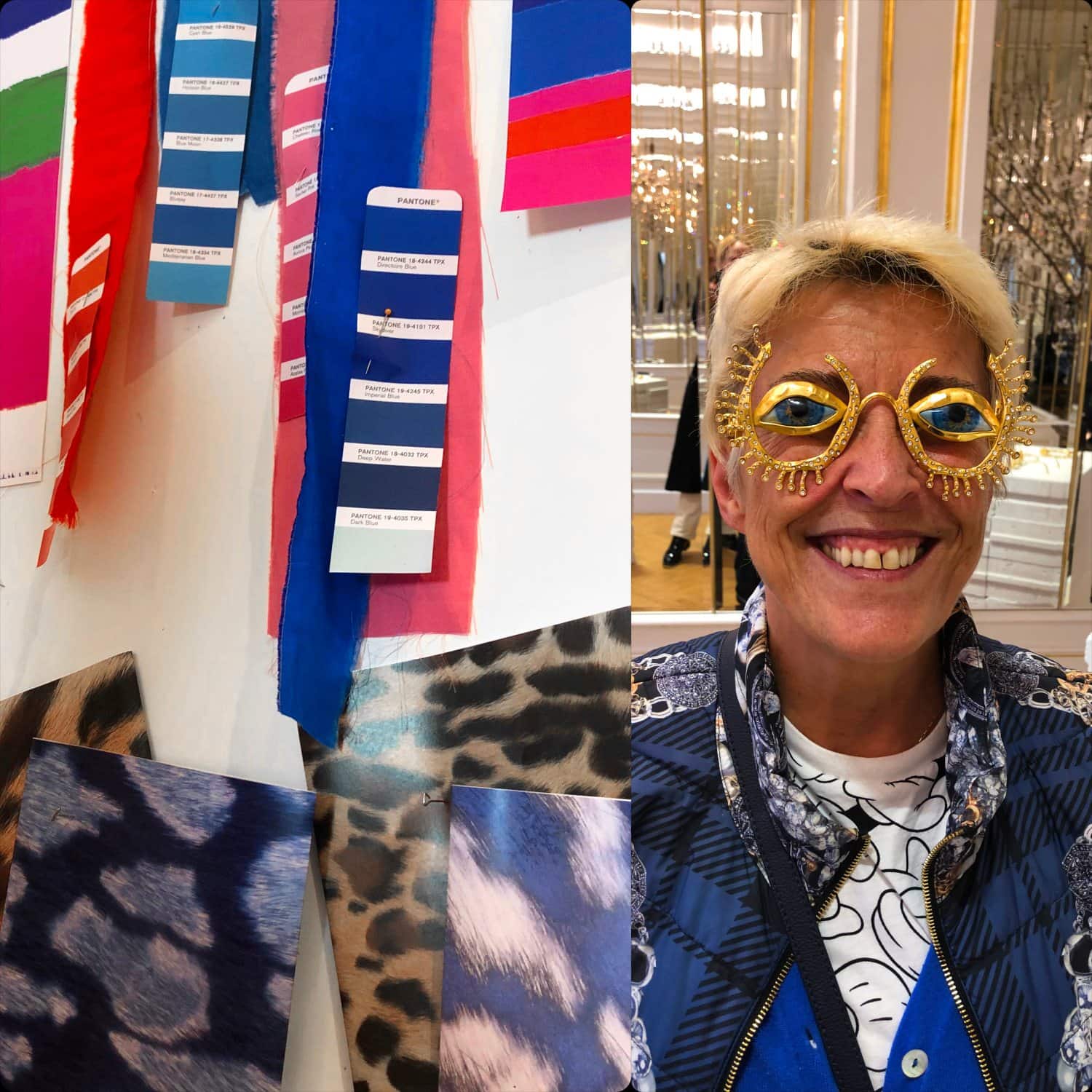 Guillaumette Duplaix (RUNWAY MAGAZINE Editor) à la présentation de Schiaparelli Automne-Hiver 2020-2021 Paris