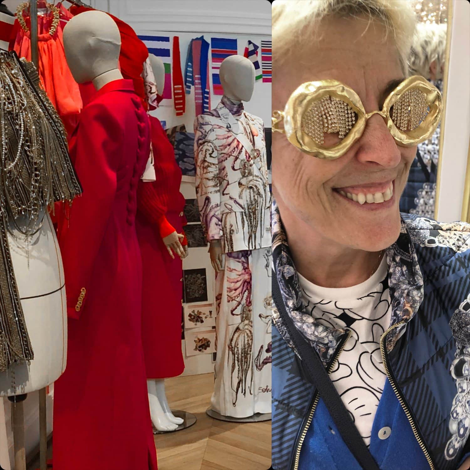 Guillaumette Duplaix à la présentation de Schiaparelli Automne-Hiver 2020-2021 Paris d'ici RUNWAY MAGAZINE