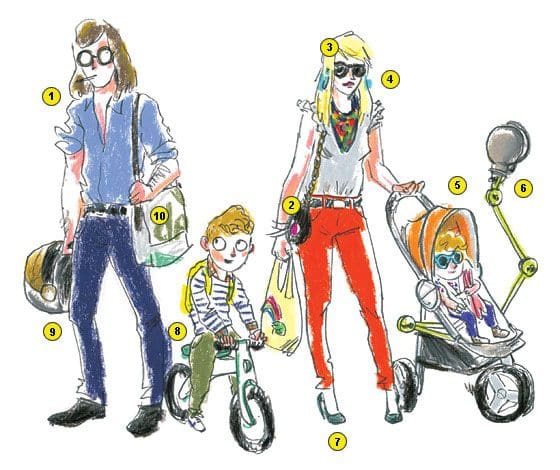 Style Bobo parisien par New York Mag - Illustration par Damien Florébert Cuypers