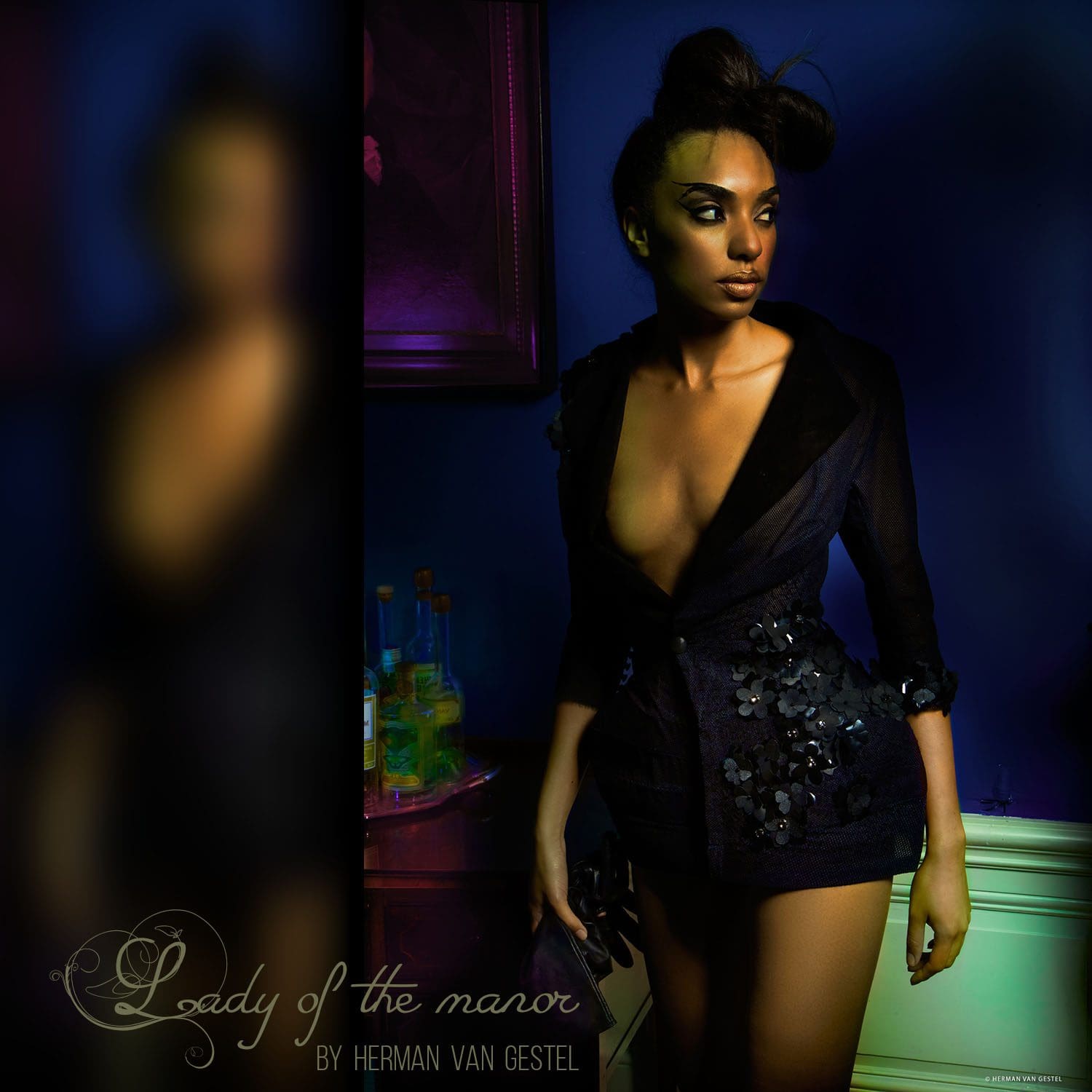 Fotografía de Herman van Gestel. 2020. Editorial de moda dama de la mansión