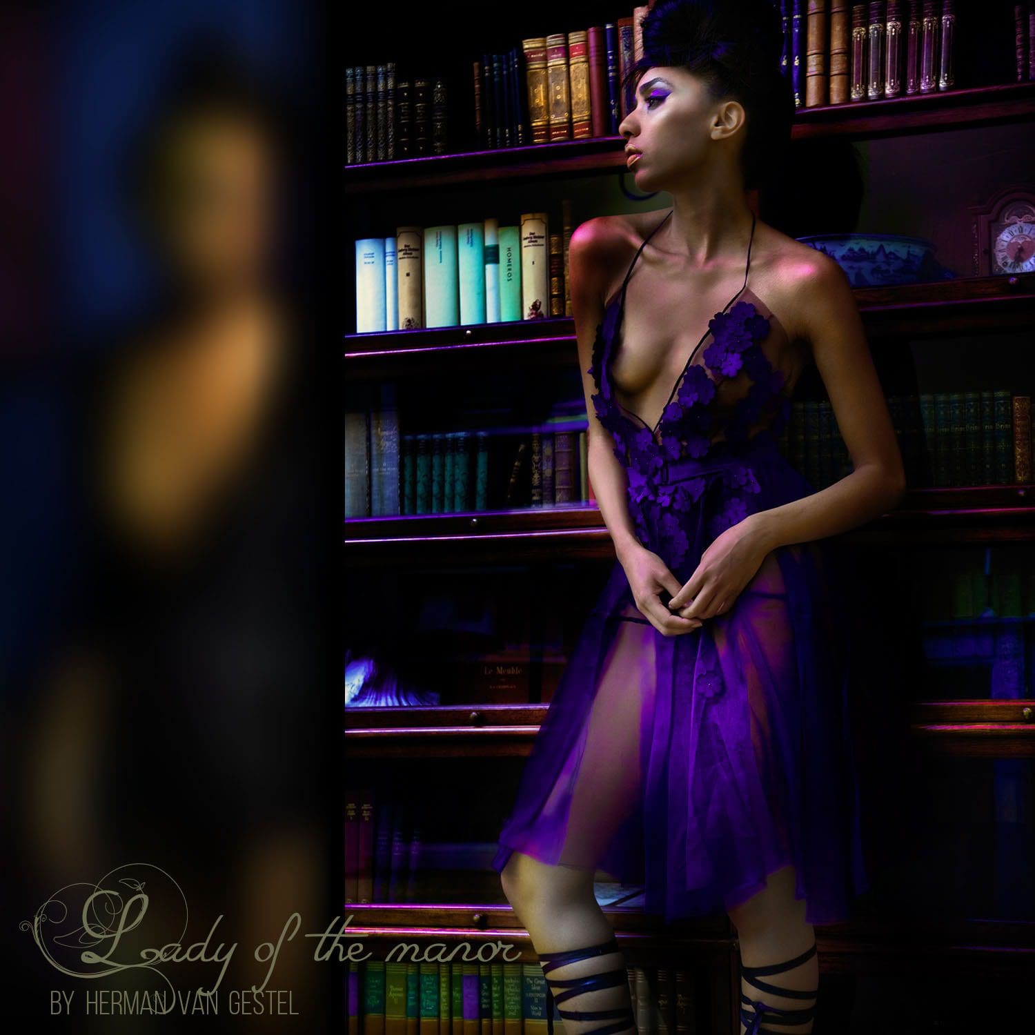 Fotografía de Herman van Gestel. 2020. Editorial de moda dama de la mansión