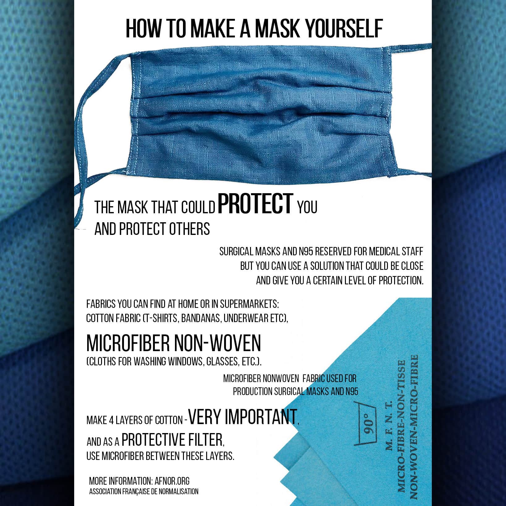 Guia simples para fazer em casa MÁSCARA FACIAL DE PROTEÇÃO