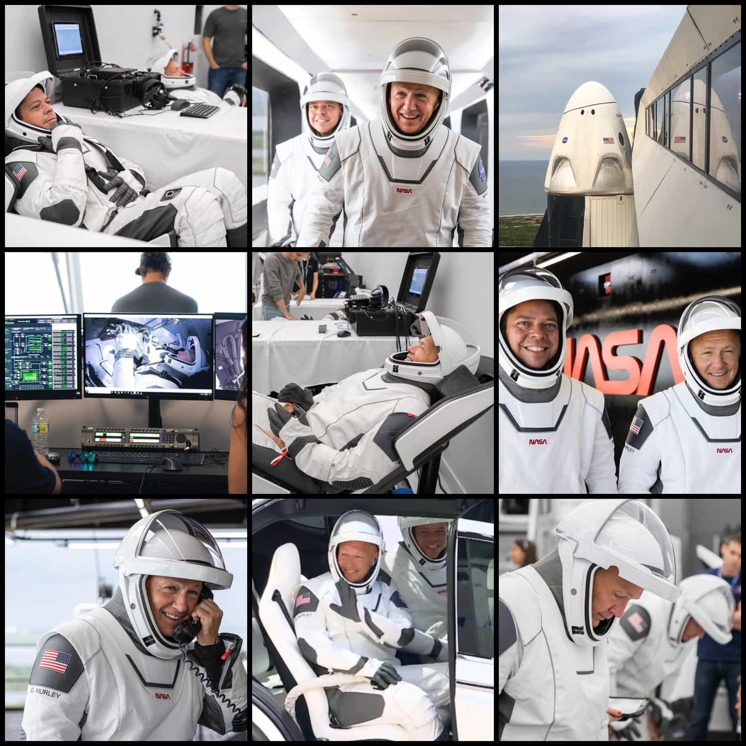 SpaceXの打ち上げ-宇宙飛行士のボブ・ベンケンとダグ・ハーリー-NASA