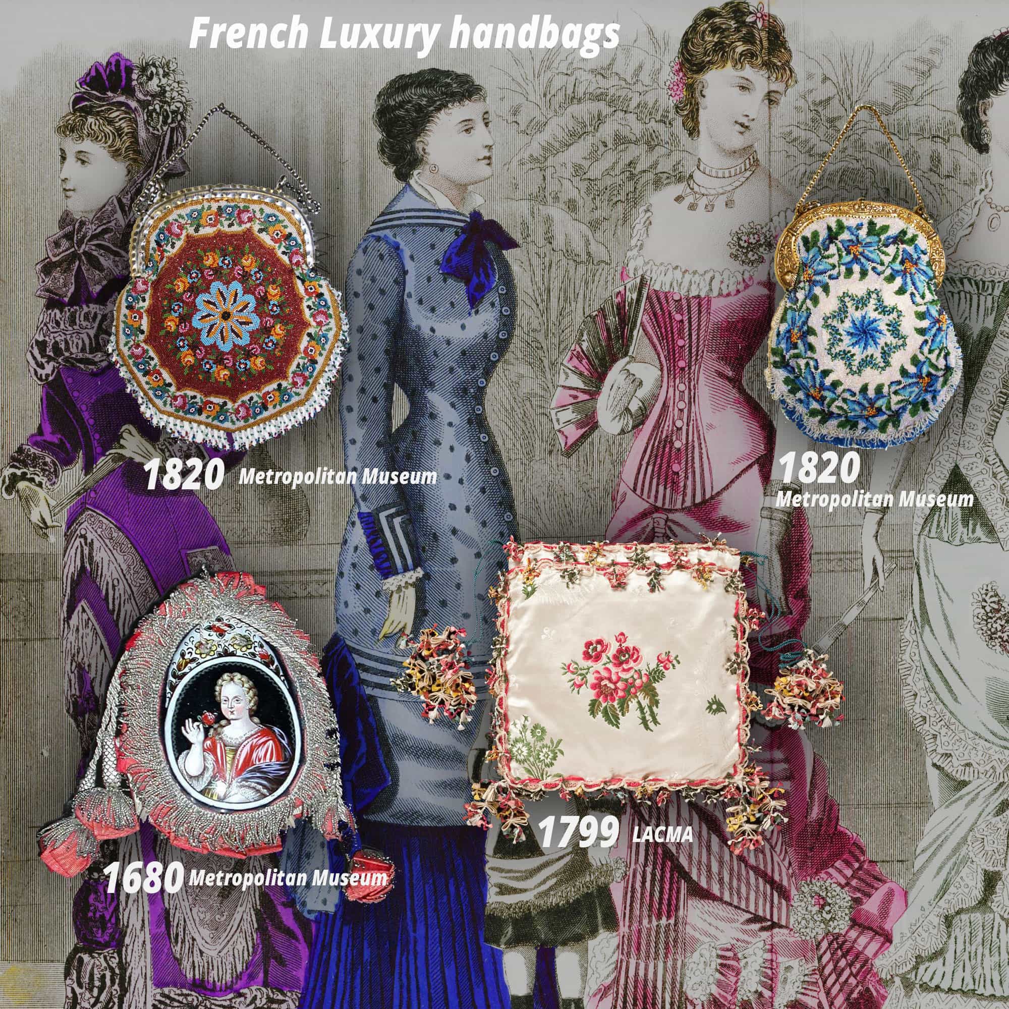 Histoire du sac à main - Trésors INPI - Sacs à main français de 1680-1820 - Metropolitan Museum
