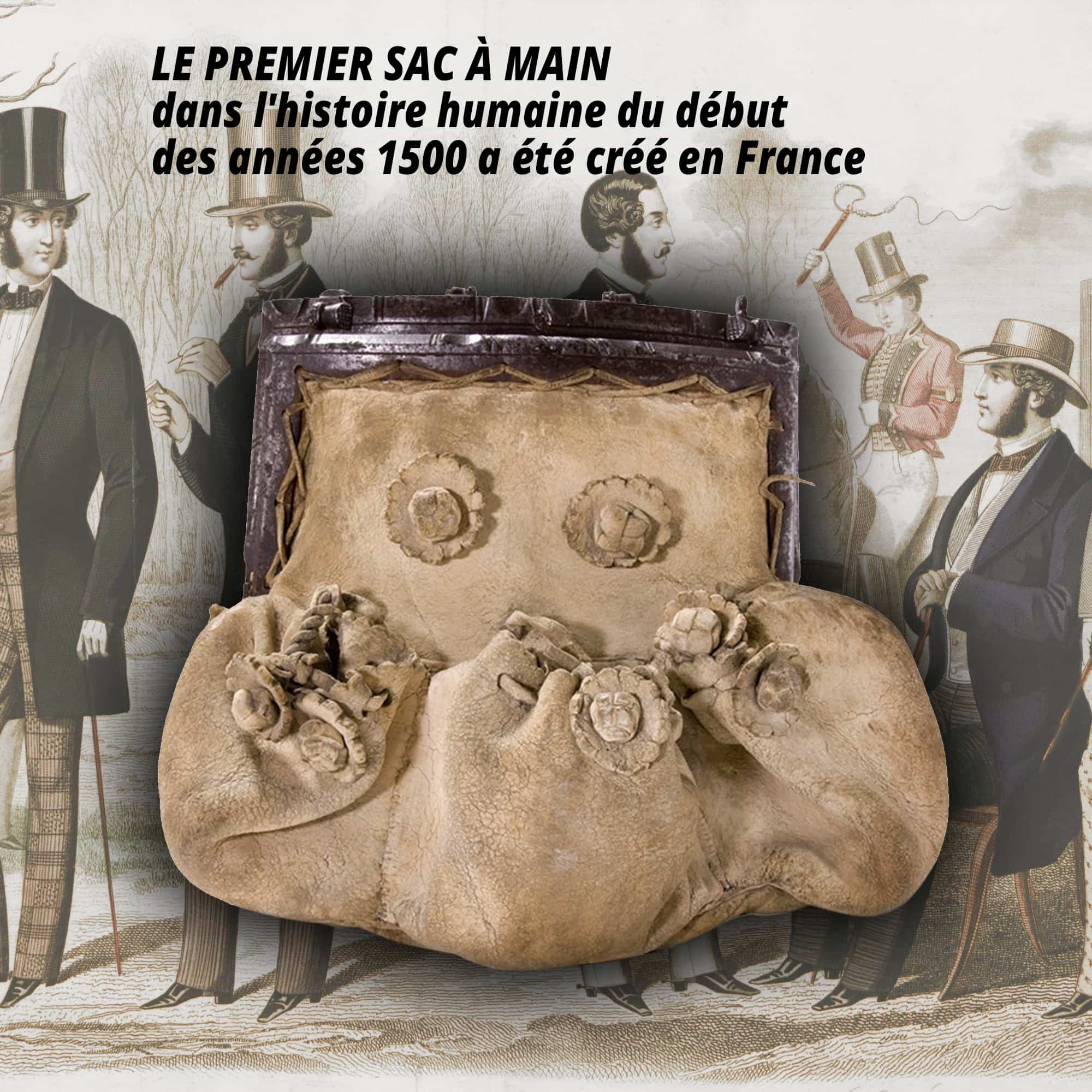 LE PREMIER SAC À MAIN 1500 - Trésors INPI par RUNWAY REVISTA