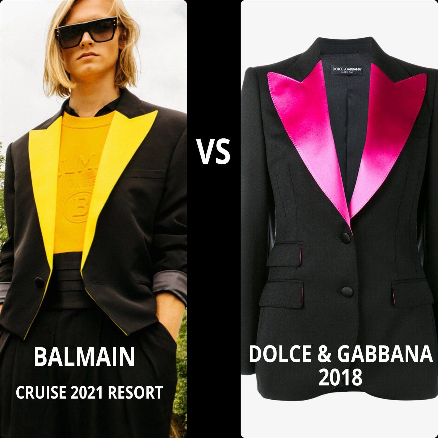バルマンクルーズ2021リゾートvsドルチェガッバーナ2018