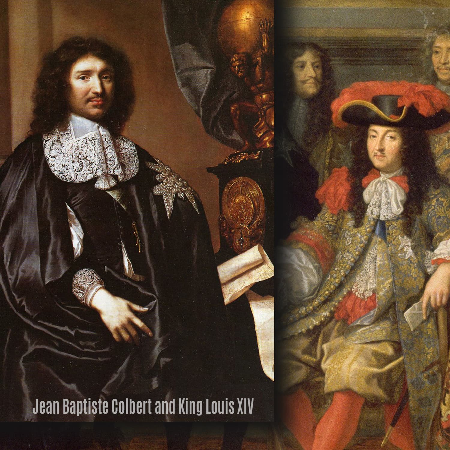Jean Baptiste Colbert e il re Luigi XIV
