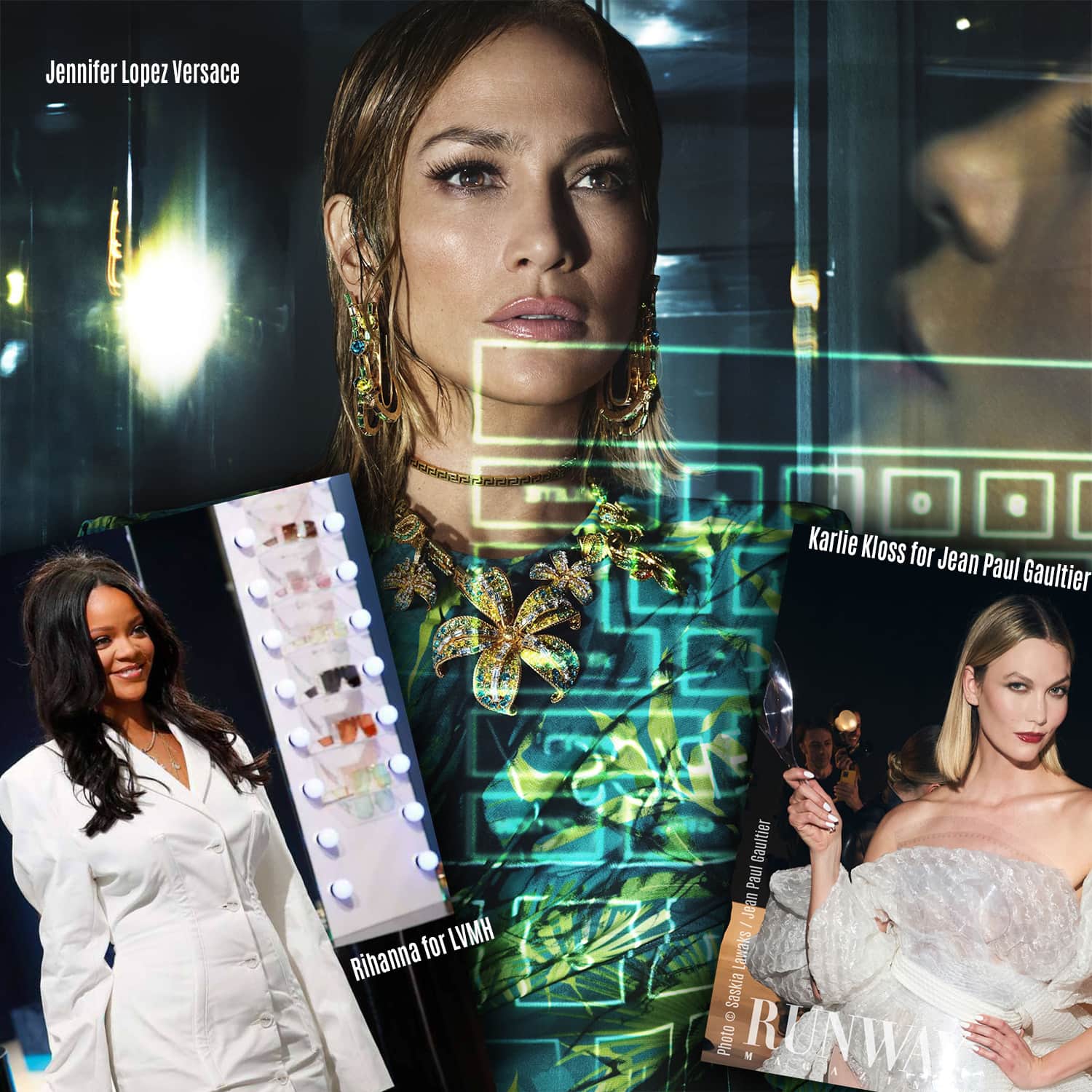 Дженнифер Лопес для Versace, Карли Клосс для Jean Paul Gaultier, Рианна для LVMH, сезоны 2019-2020