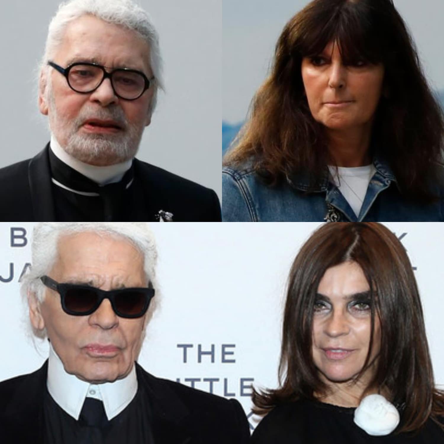 Karl Lagerfeld Heritage à Virginie Viard (directrice artistique chez Chanel) et Carine Roitfeld (conseillère en style chez Karl lagerfeld)