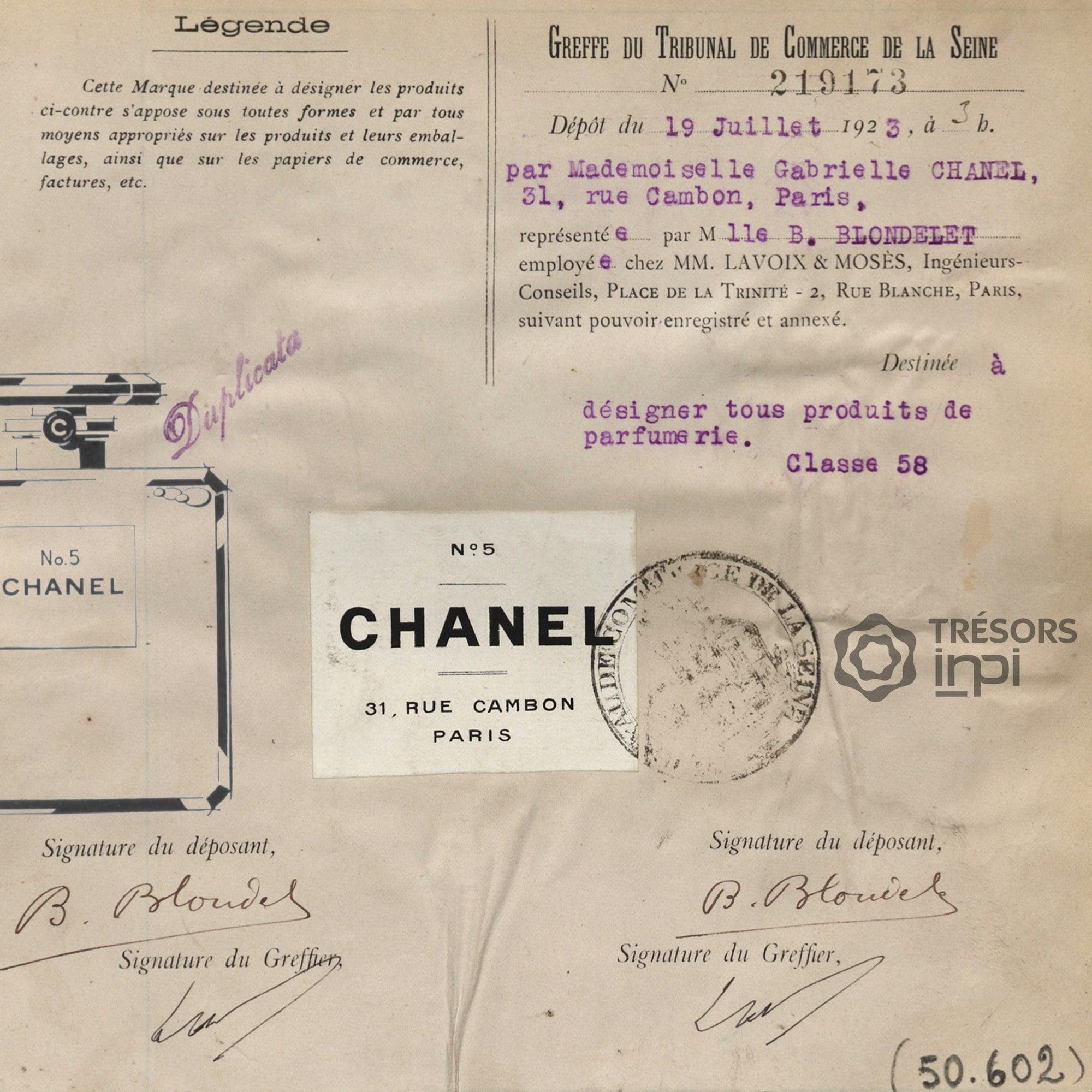 Parfum CHANEL 5 - Tresors INPI par RUNWAY MAGAZINE