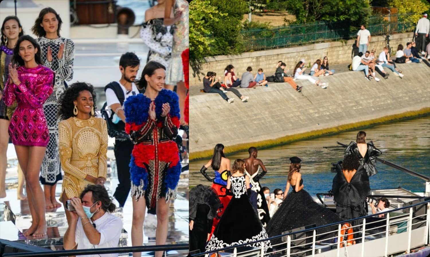 Cindy Bruna - 75 years of Balmain - "Balmain Sans Souci" on Seine - Balmain sur Seine 2020
