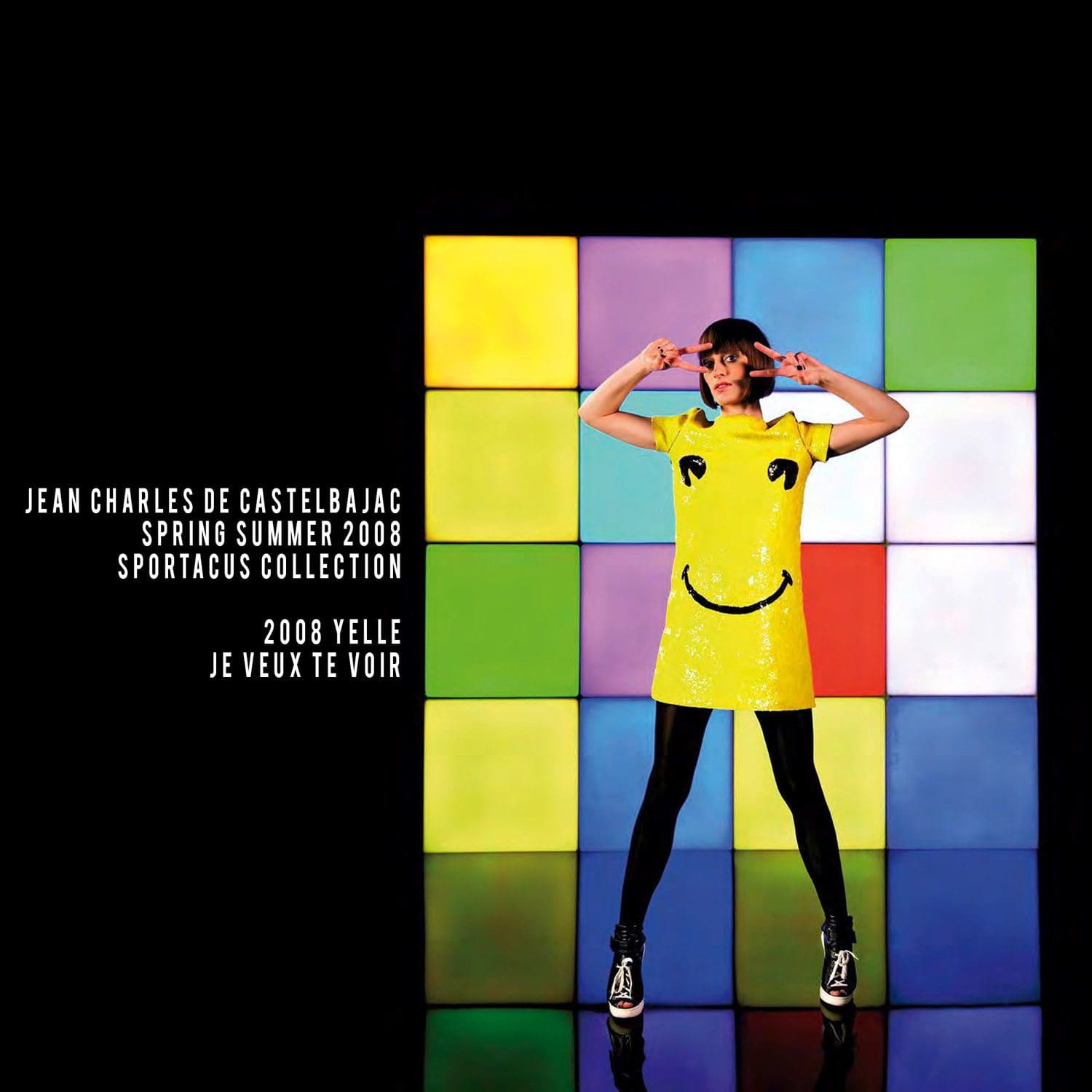 JC de Castelbajac-Summer 2008-Yelle video clip-je veux te voir-smiley dress-sportacus collection