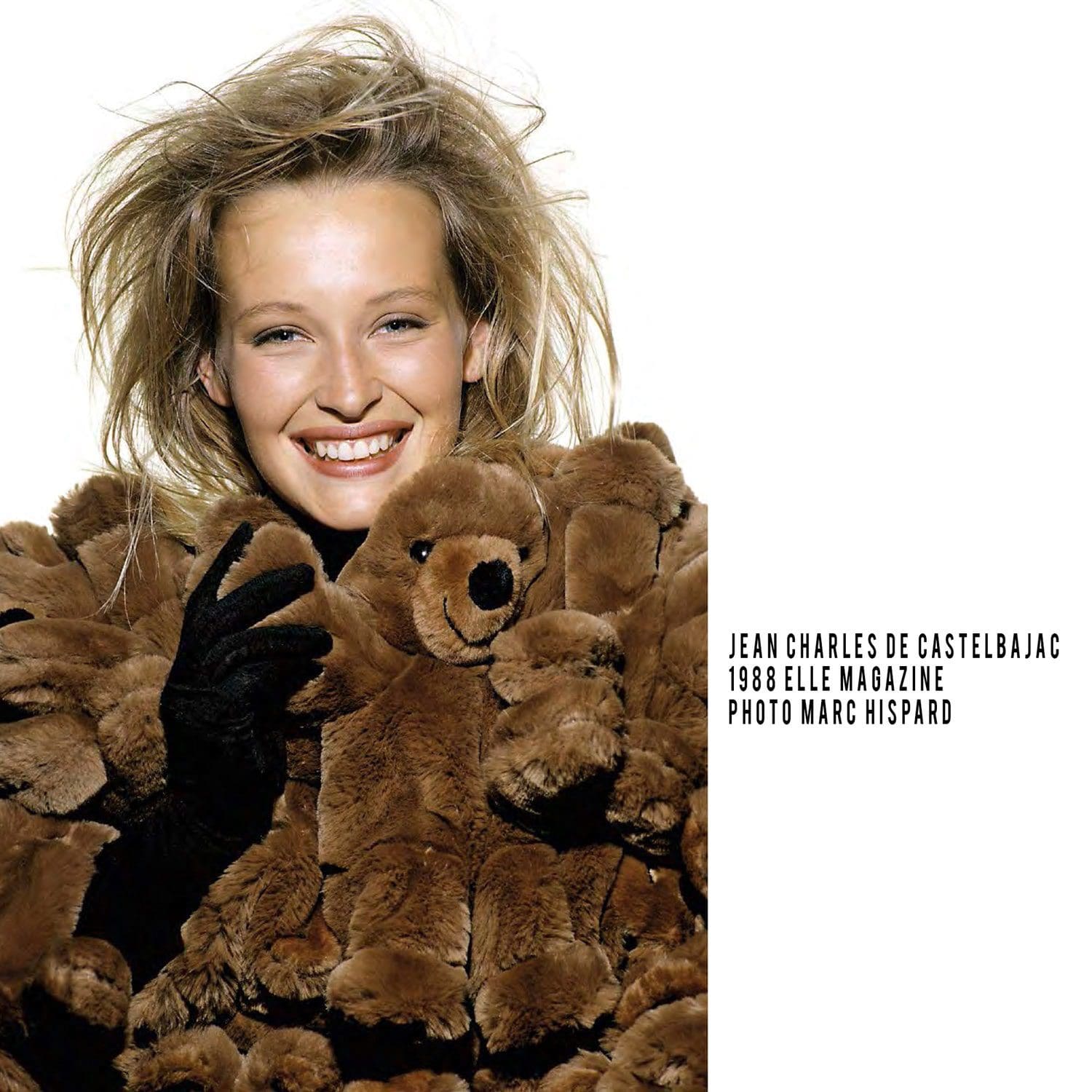 JC de Castelbajac-Teddy-Bear-Coat-1998-Estelle Lefebure-ELLE cover-Photo-Marc-Hispard