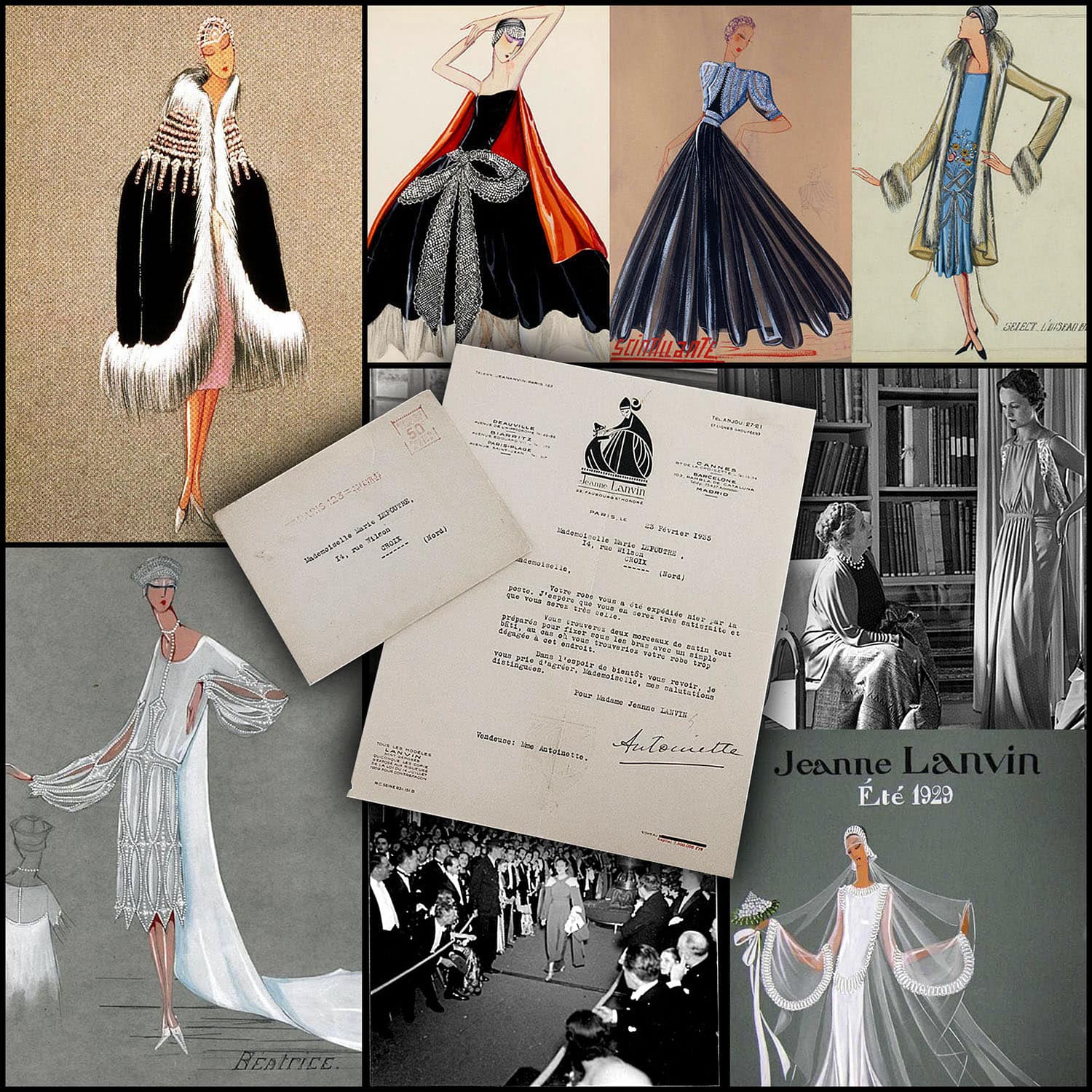 Maison Lanvin - Jeanne Lanvin et Marguerite - Invenciones Lanvin - Tesoros del INPI