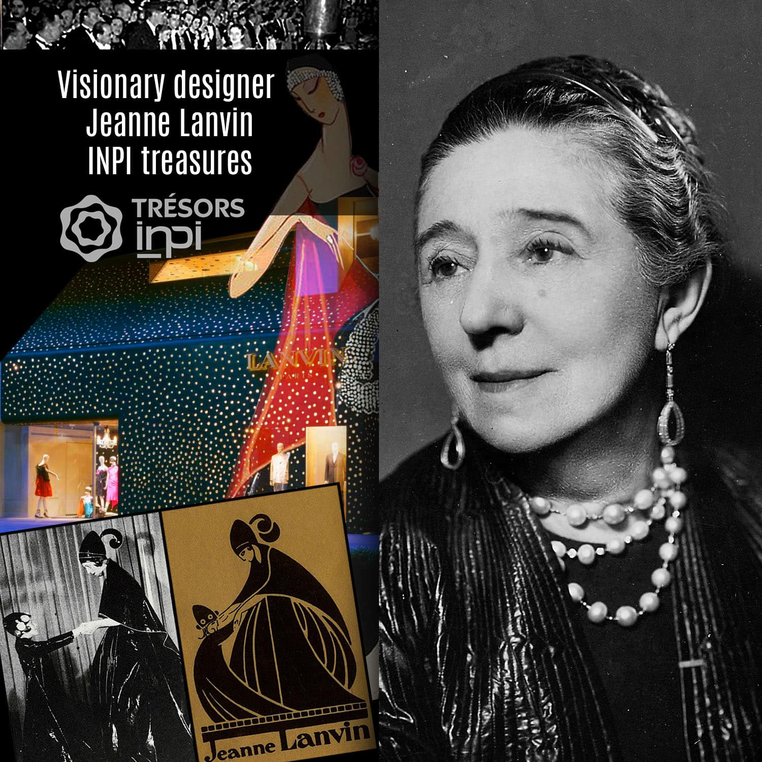 Maison Lanvin - Jeanne Lanvin et Marguerite - Invenciones Lanvin - Tesoros del INPI