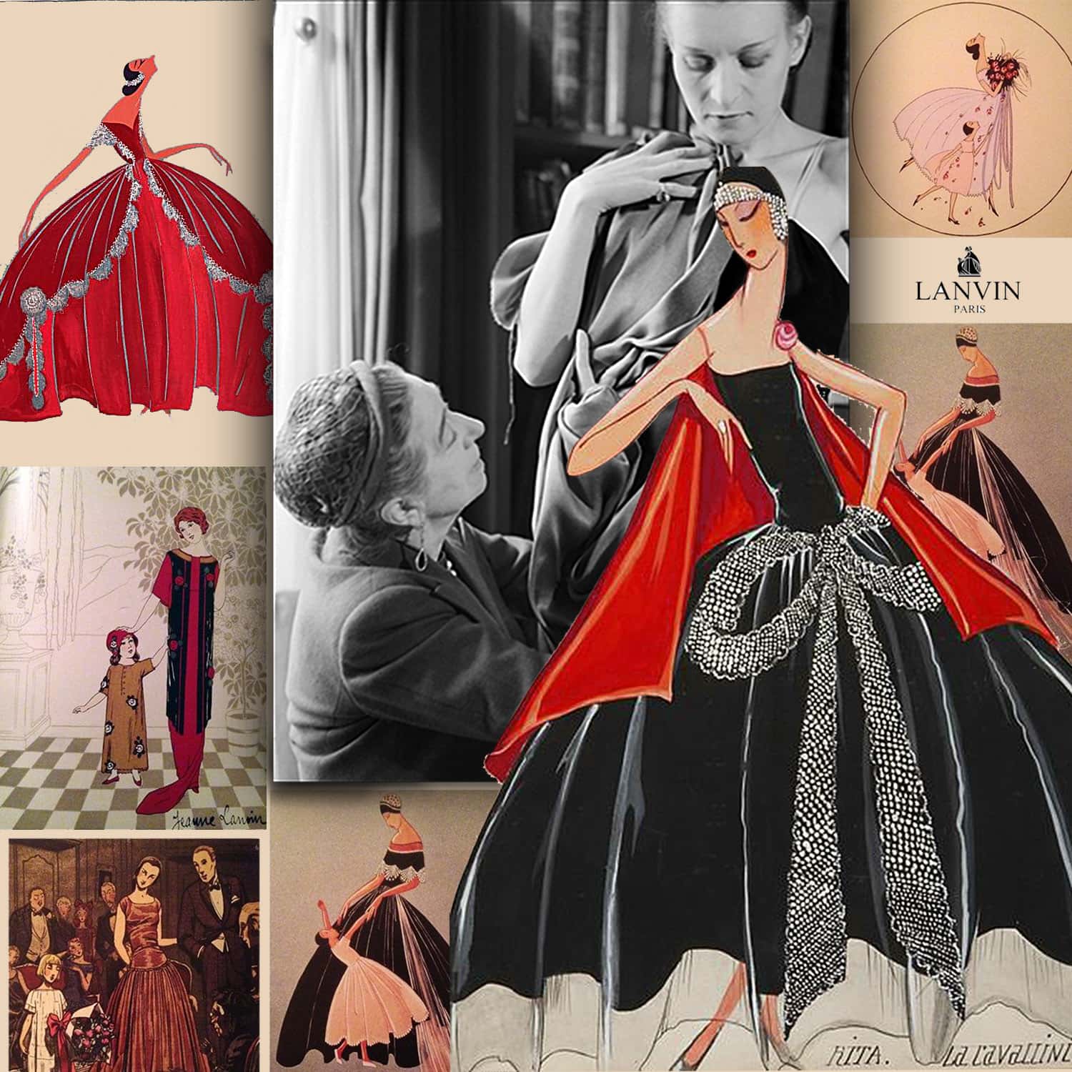 Maison Lanvin - Jeanne Lanvin et Marguerite - Invenciones Lanvin - Tesoros del INPI
