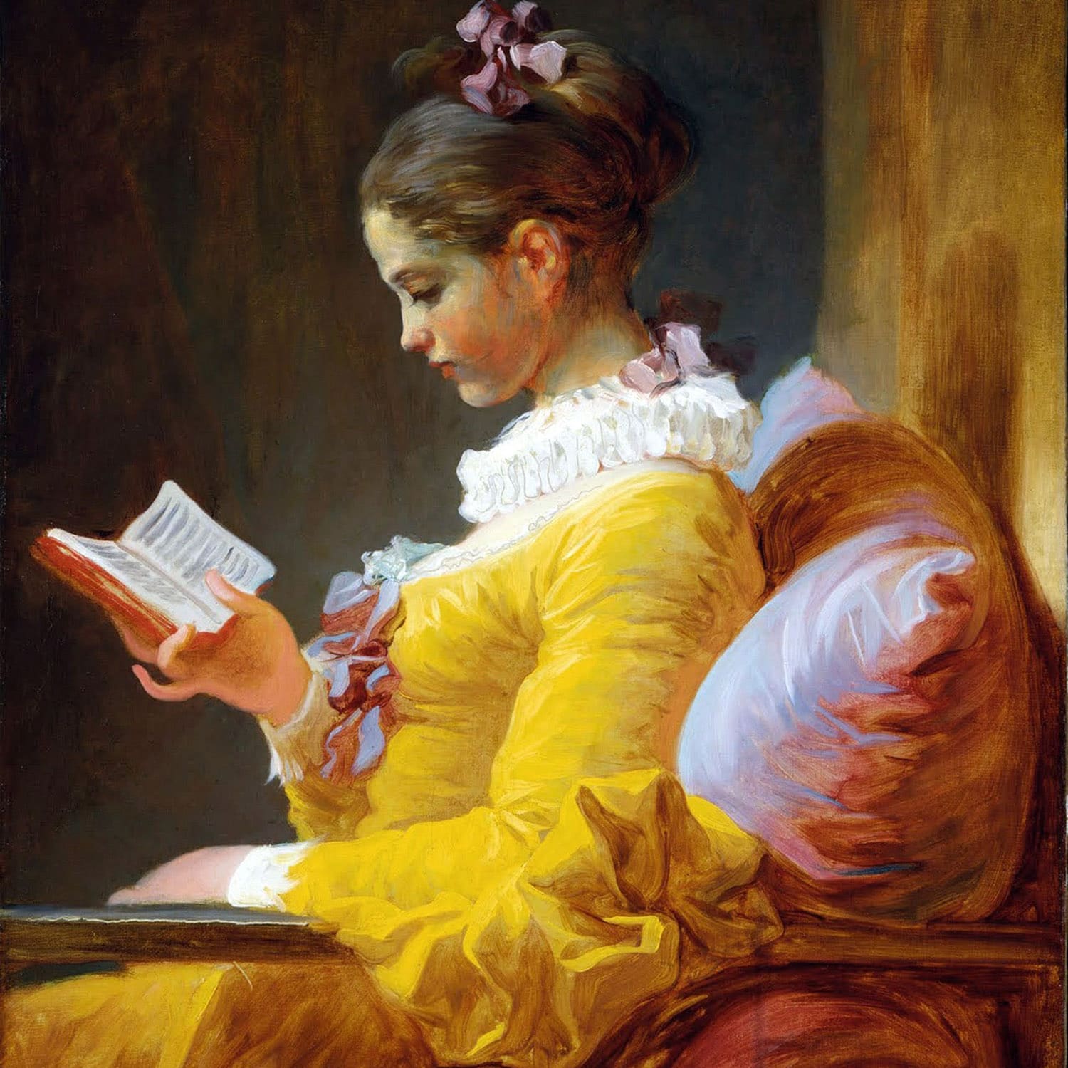 Ein junges Mädchen liest -1776 Jean-Honoré Fragonard