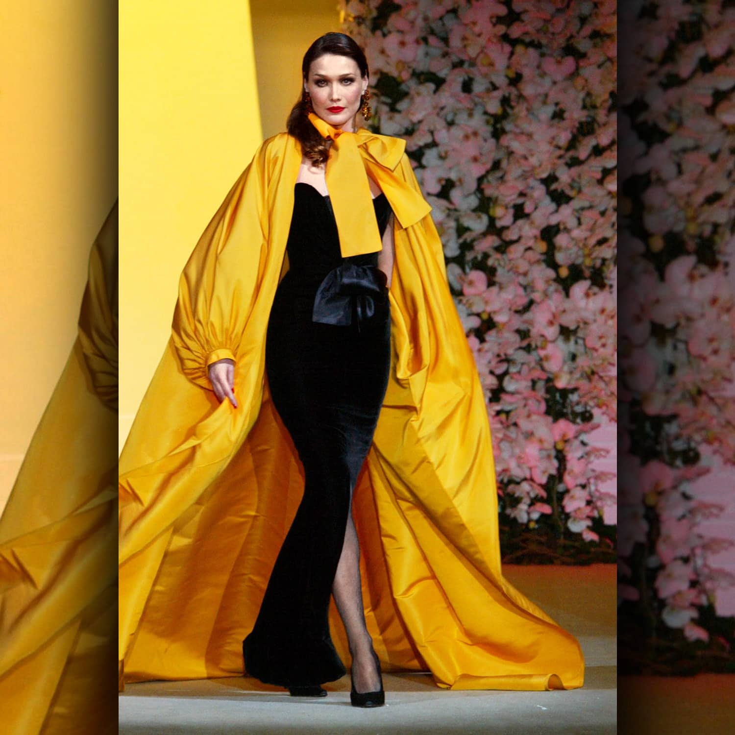 Carla Bruni für Yves St Laurent Herbst-Winter 1983-1984