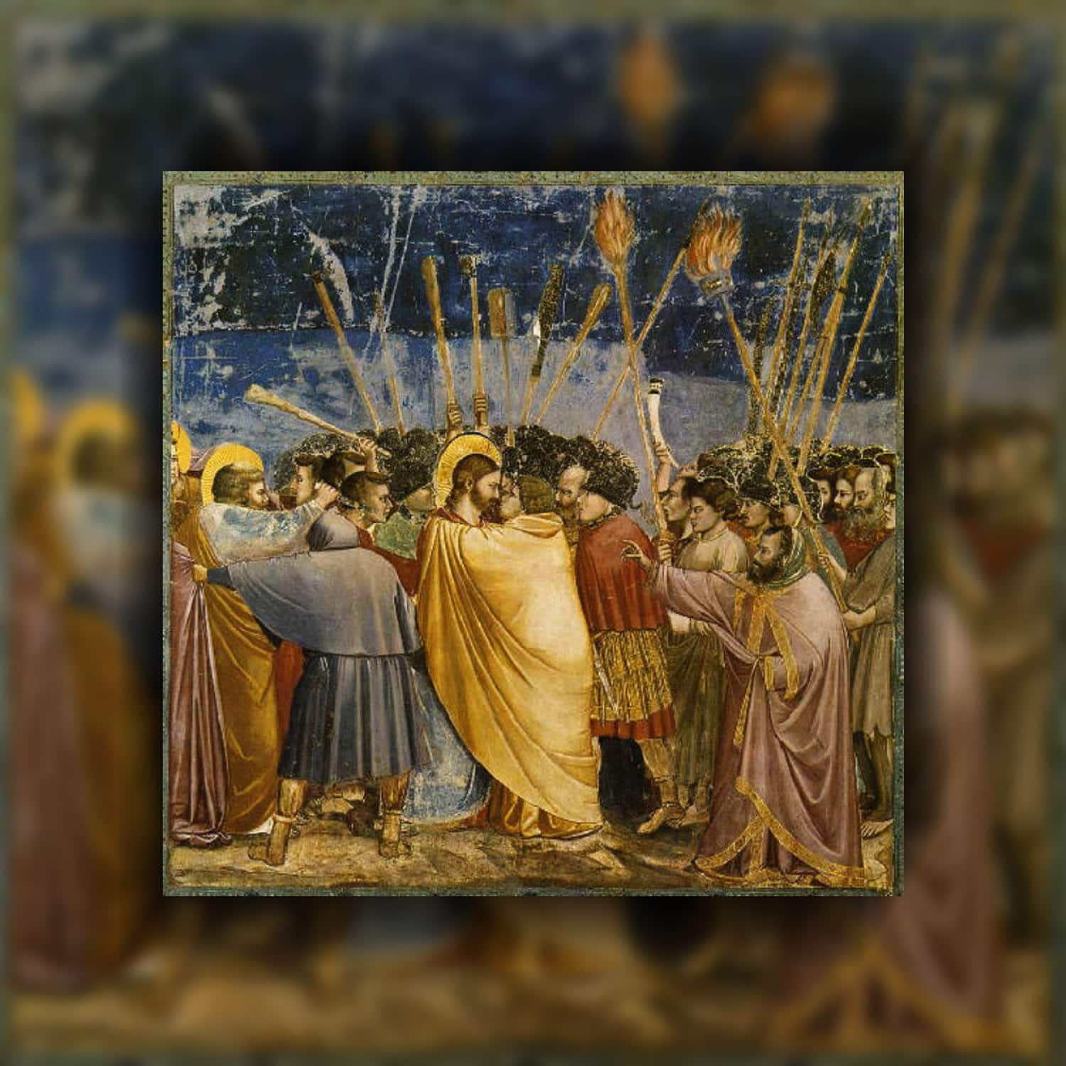 Kuss des Judas von Giotto zwischen 1304 und 1306