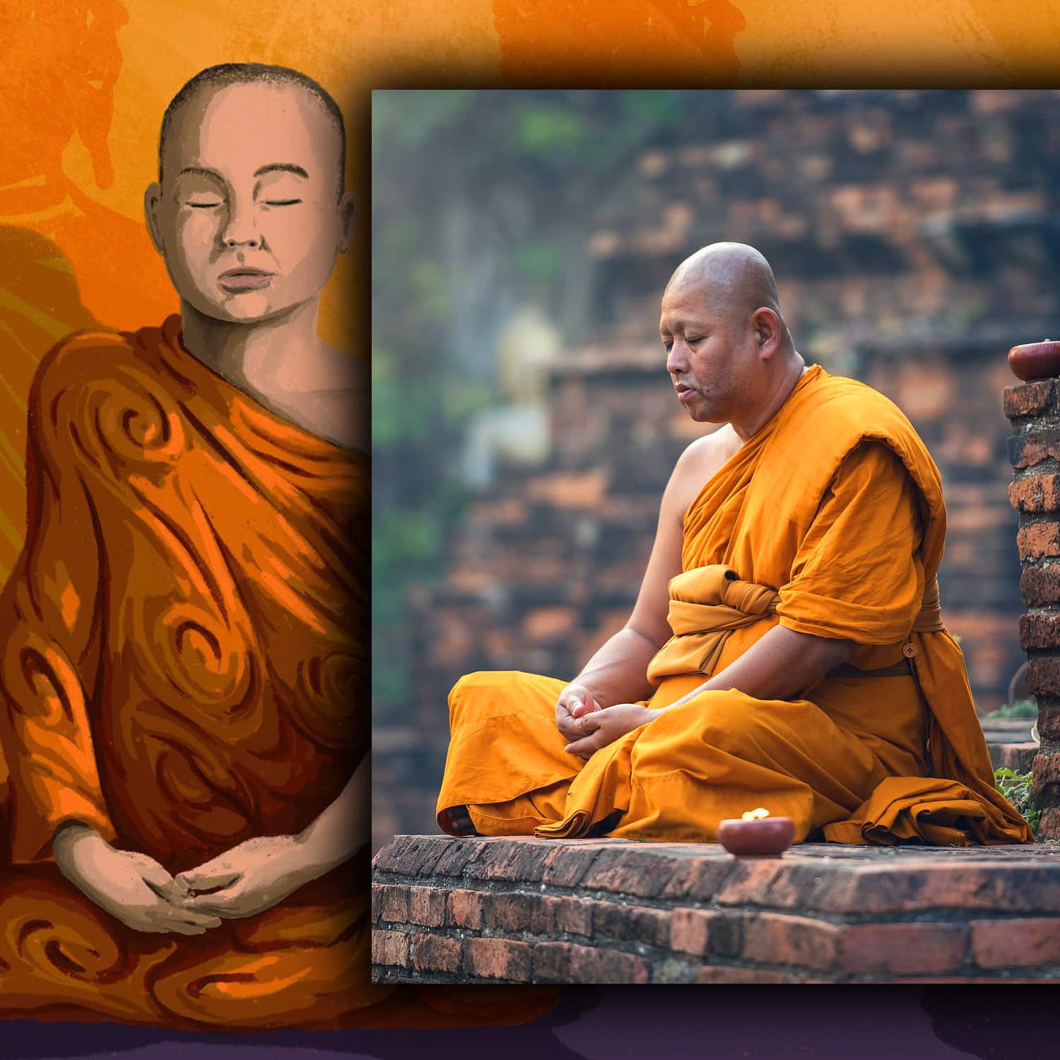 Mönche im Mahayana-Buddhismus