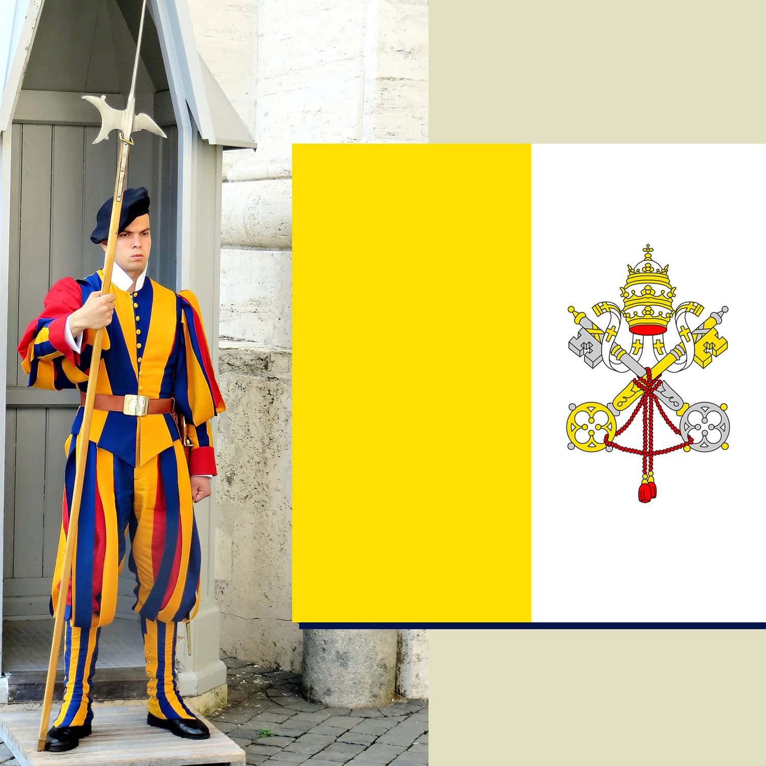 Vatikanische Flagge