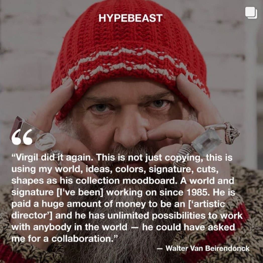 Walter Van Beirendonck a Virgil Abloh Louis Vuitton - copy claim per i suoi designer - Louis Vuitton Primavera Estate 2021
