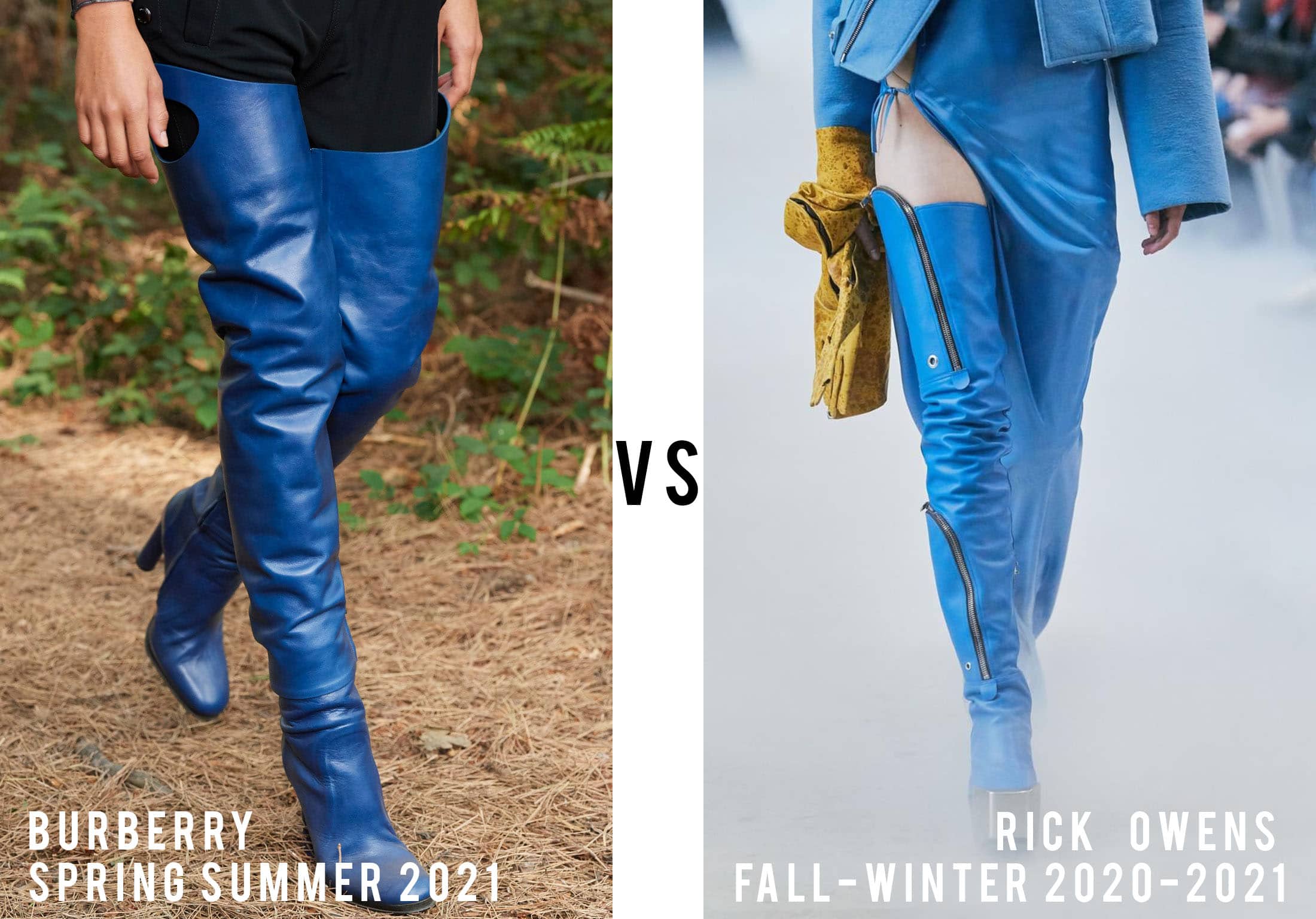Burberry весна-лето 2021 против Rick Owens осень-зима 2020-2021