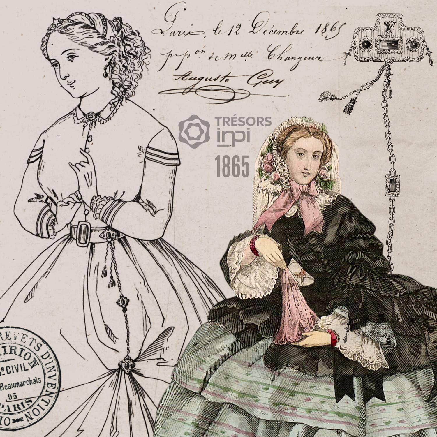 マリールイーズチェンジャー1865発明-INPIアーカイブ