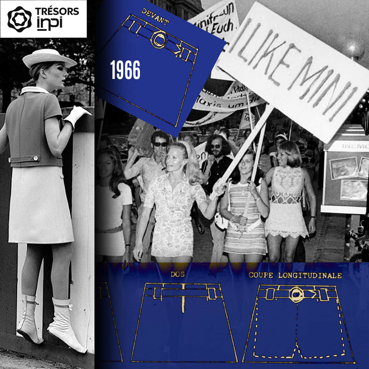Rene May、Miss Dif1966ミニスカートの発明-INPIアーカイブ