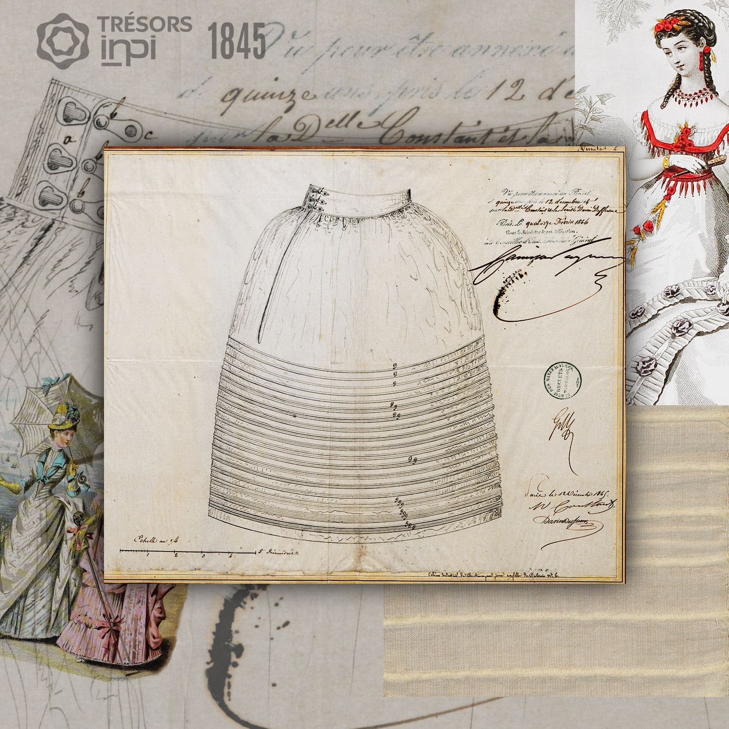 Marguerite Constant、Davin Desfresne1845の発明-INPIアーカイブ