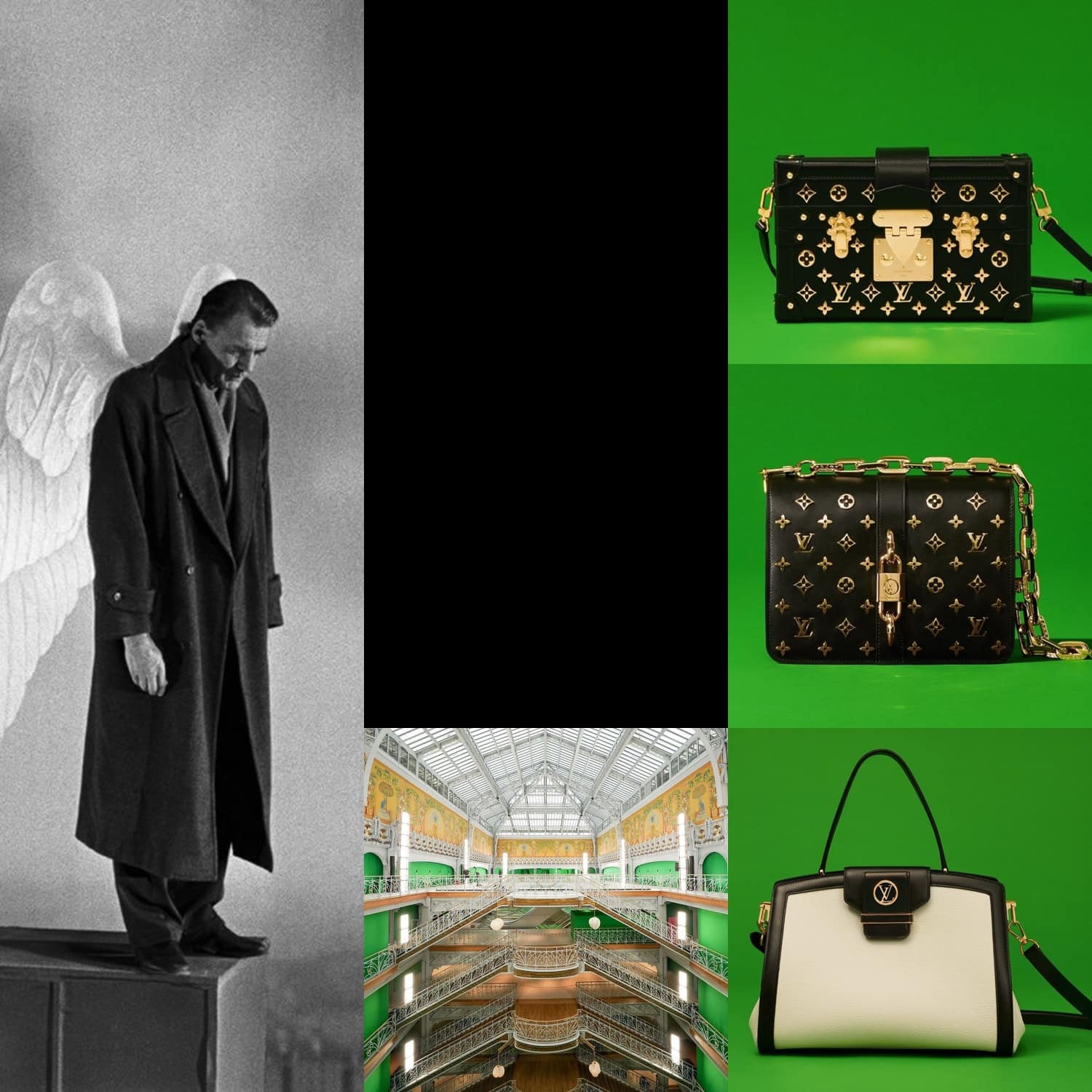 Wings of Desire de Wim Wenders, Bruno Ganz inspiração da nova coleção Louis Vuitton Spring Summer 2021