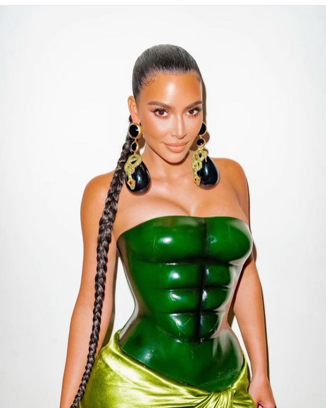 Kim Kardashian in custom Schiaparelli couture for Spring Summer 2021 by RUNWAY MAGAZINE
